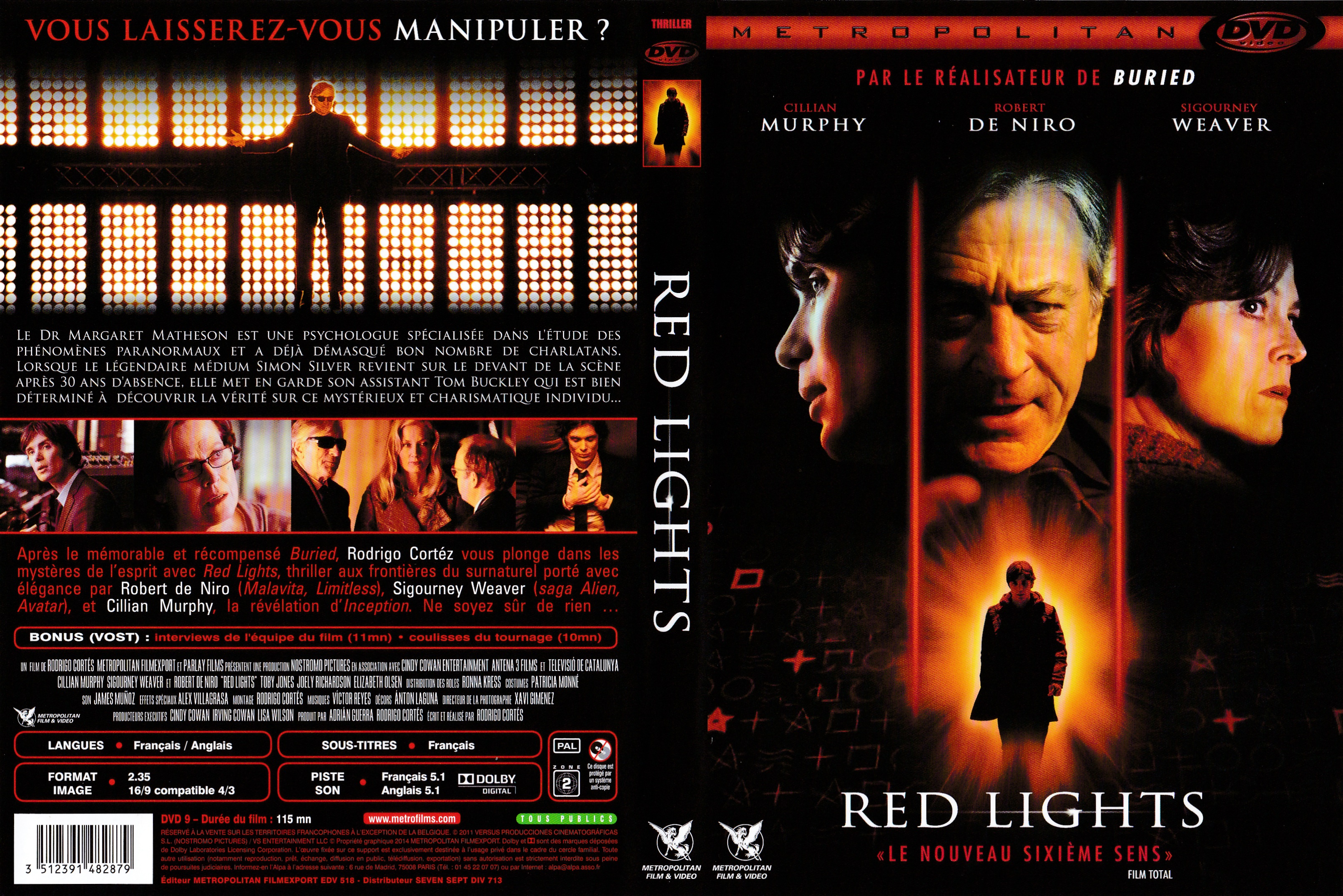 Jaquette DVD Red lights