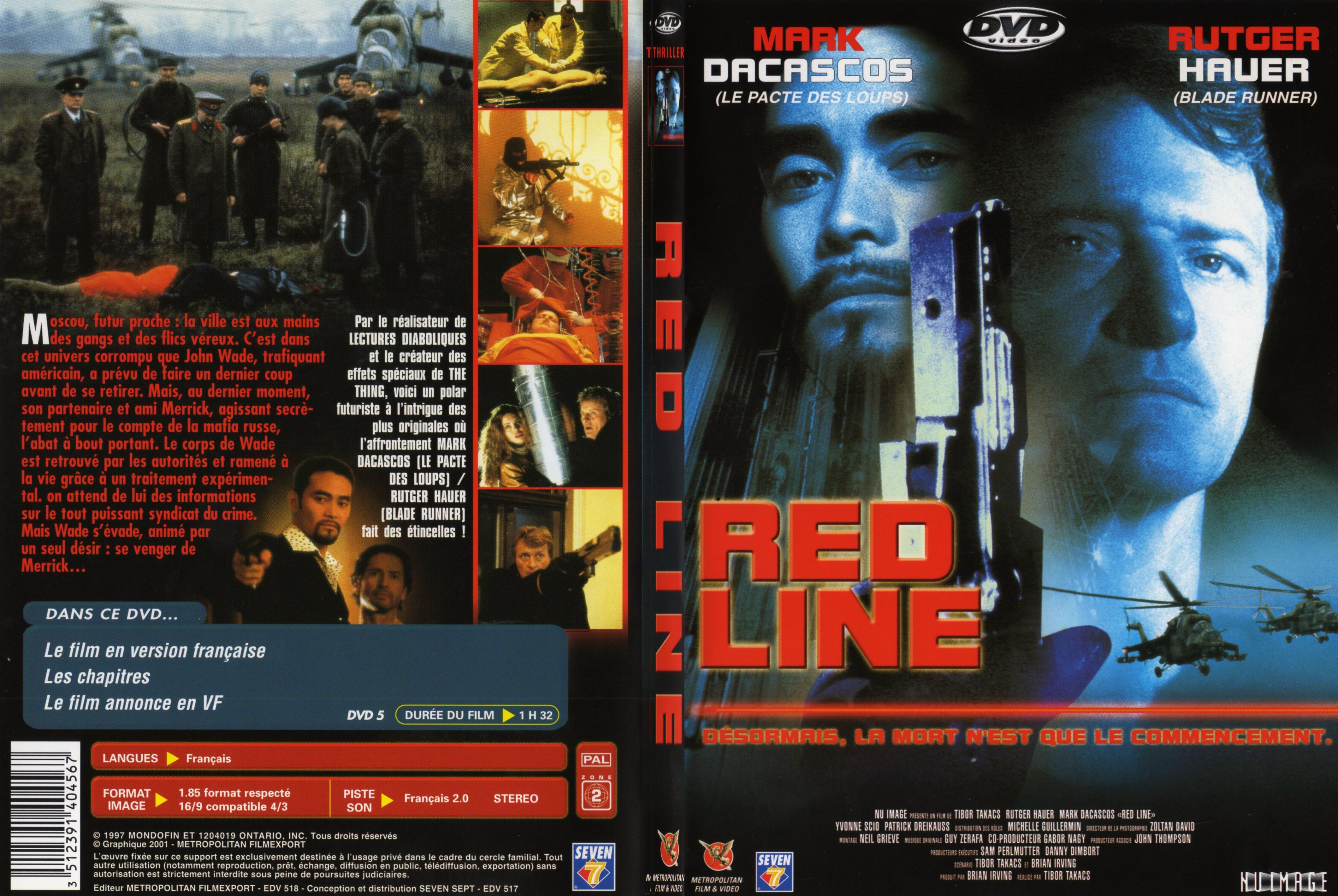 Jaquette DVD Red line - SLIM