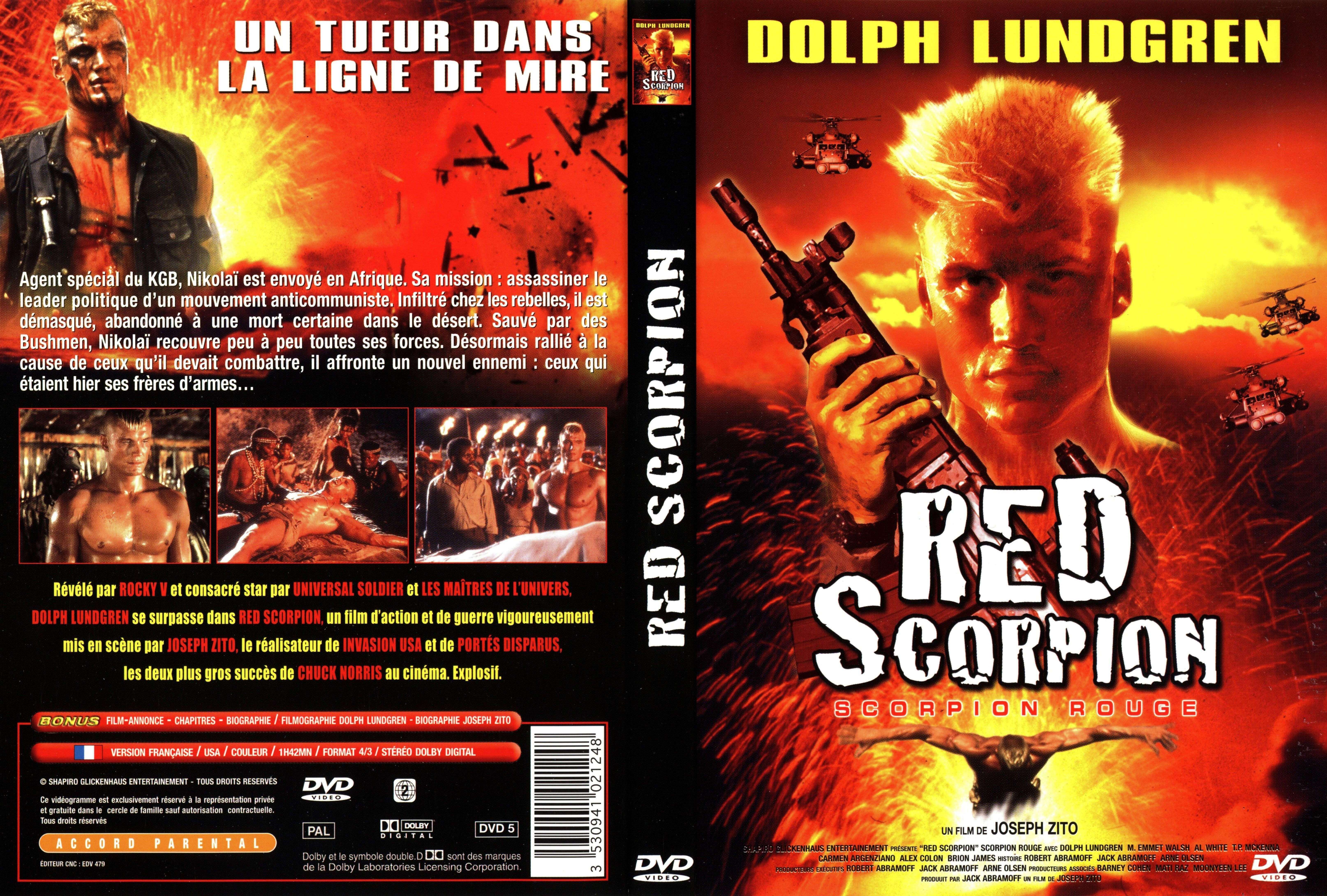 Jaquette DVD Red scorpion