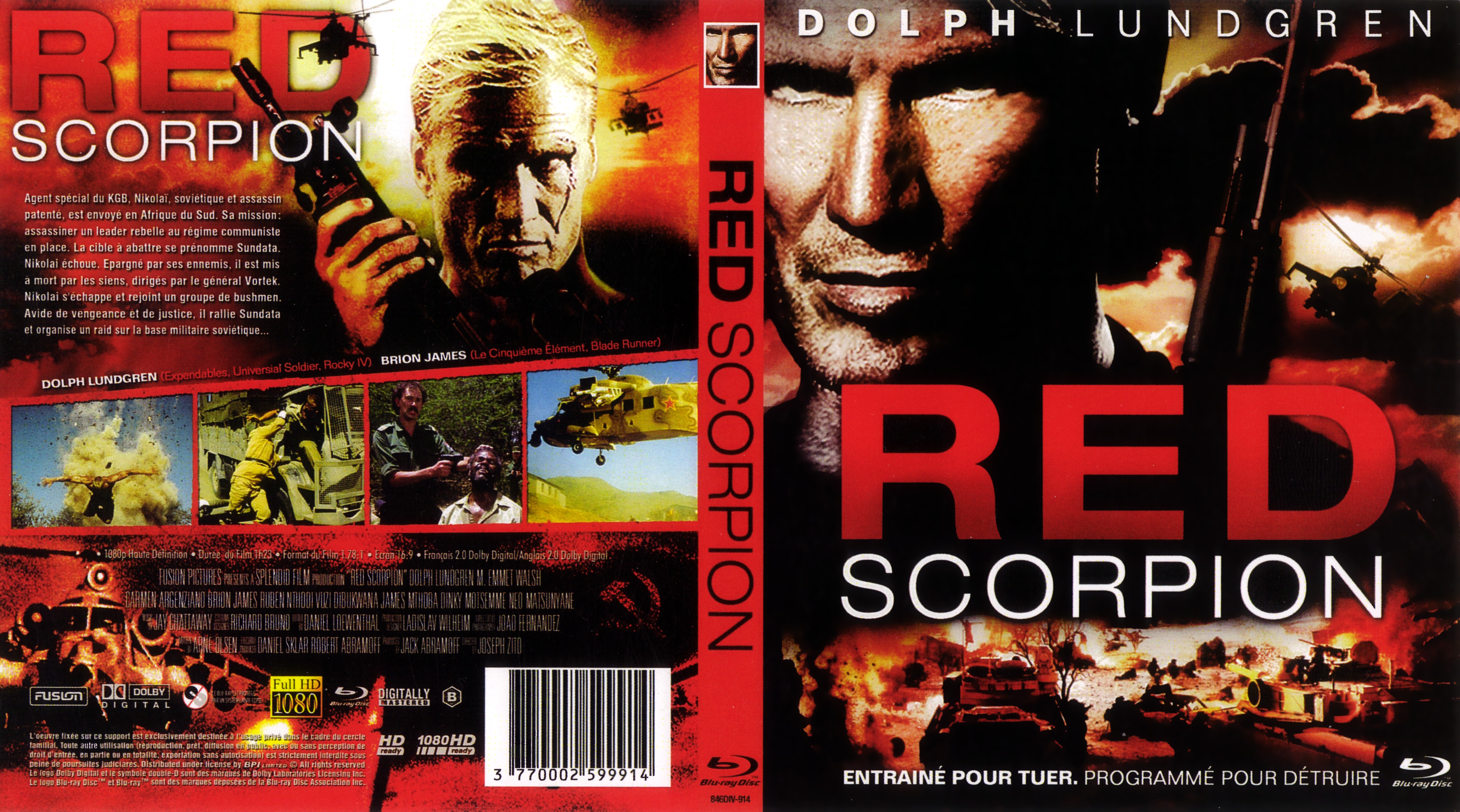 Jaquette DVD Red scorpion (BLU-RAY)