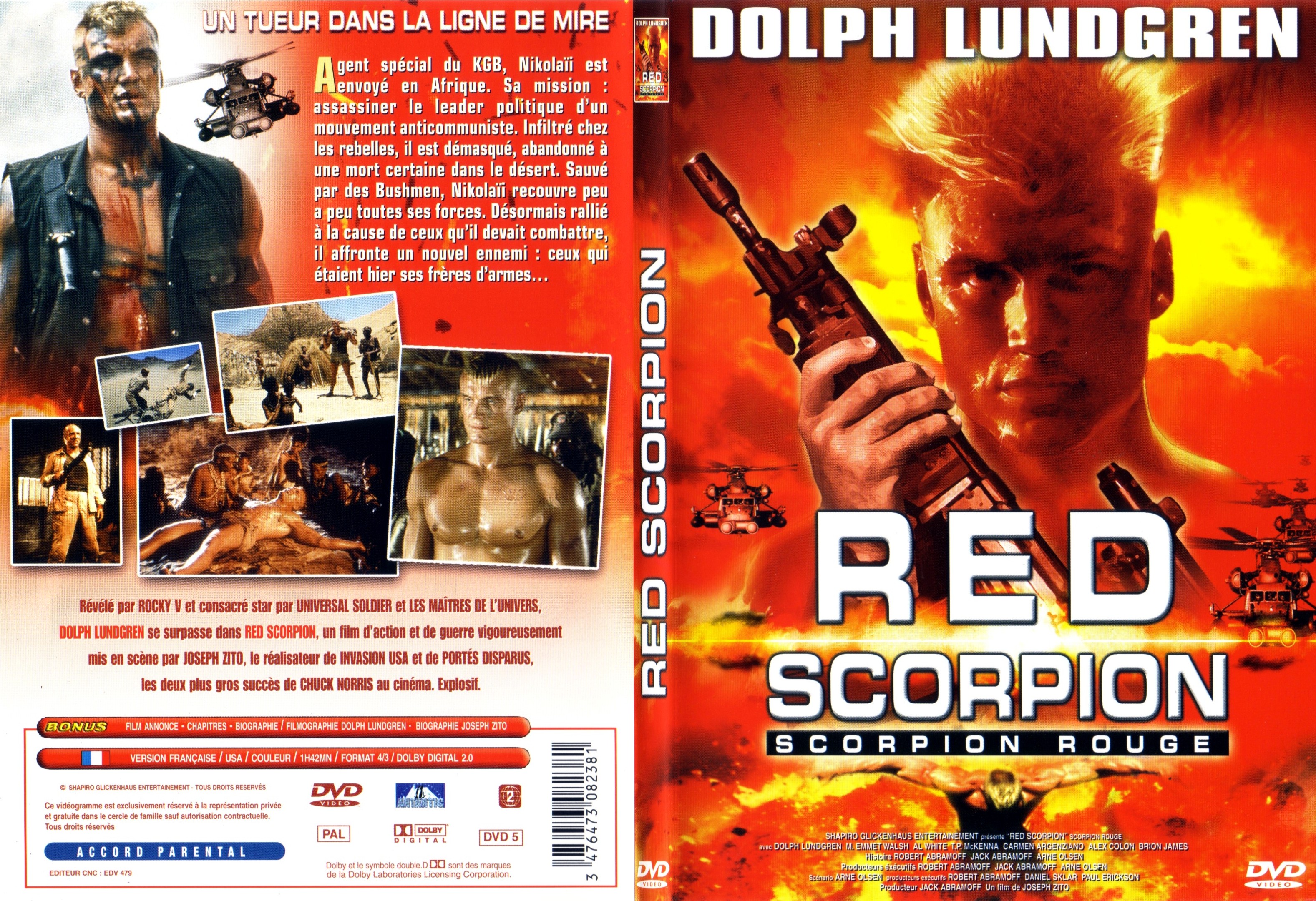 Jaquette DVD Red scorpion - SLIM