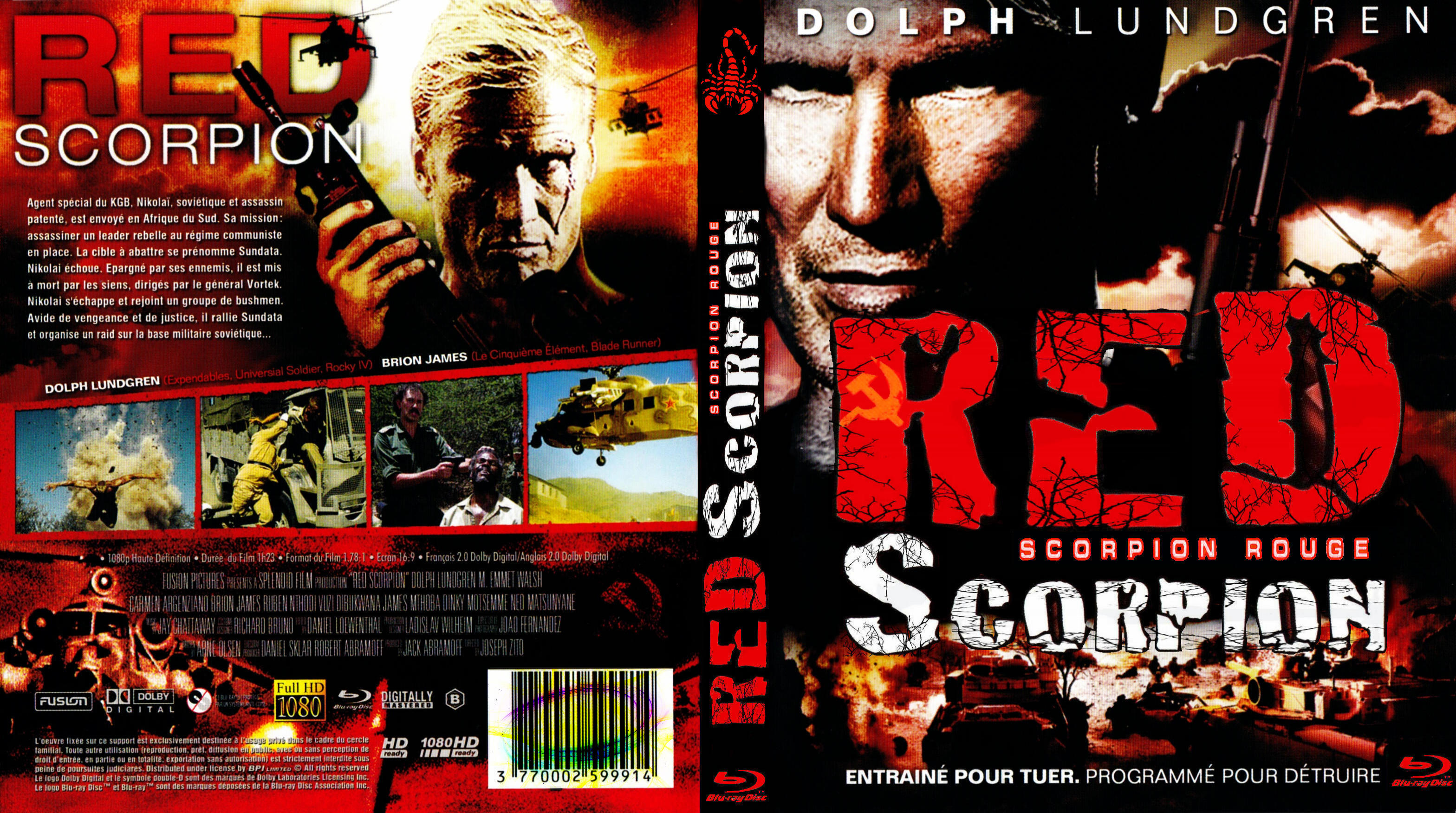Jaquette DVD Red scorpion custom (BLU-RAY)