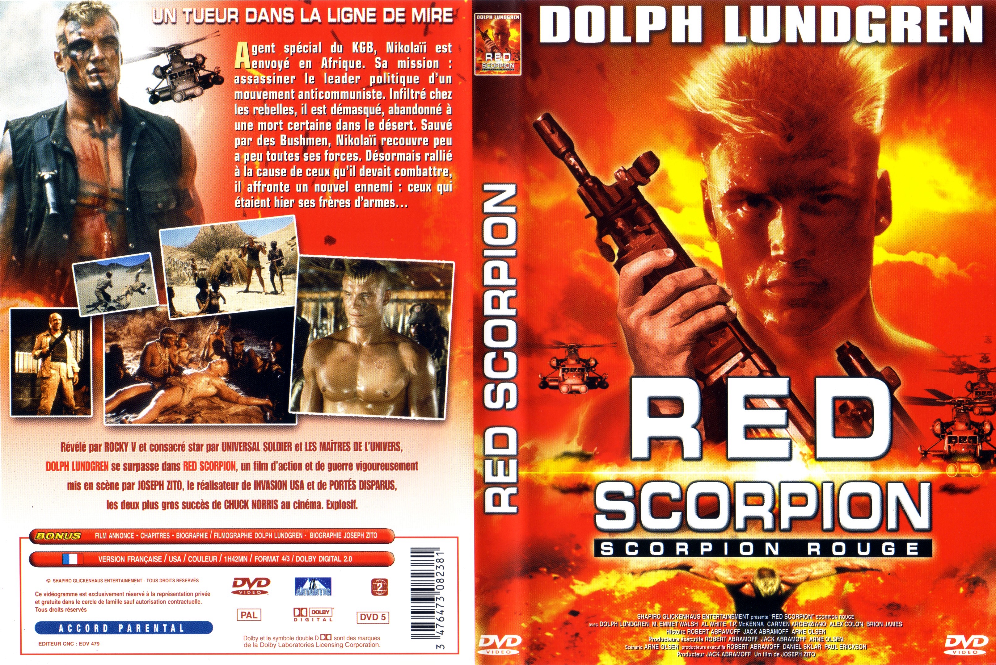 Jaquette DVD Red scorpion v2