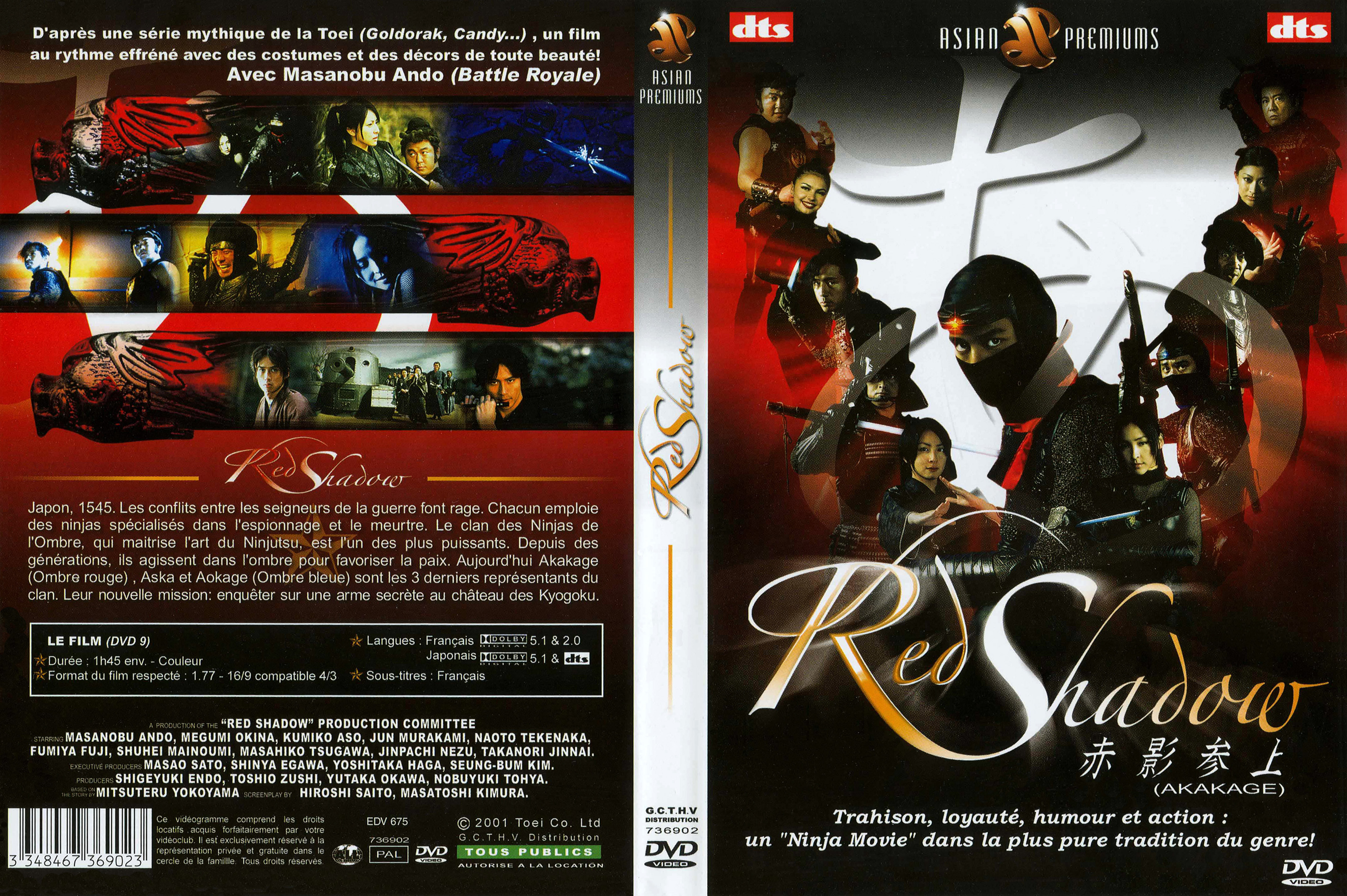 Jaquette DVD Red shadow
