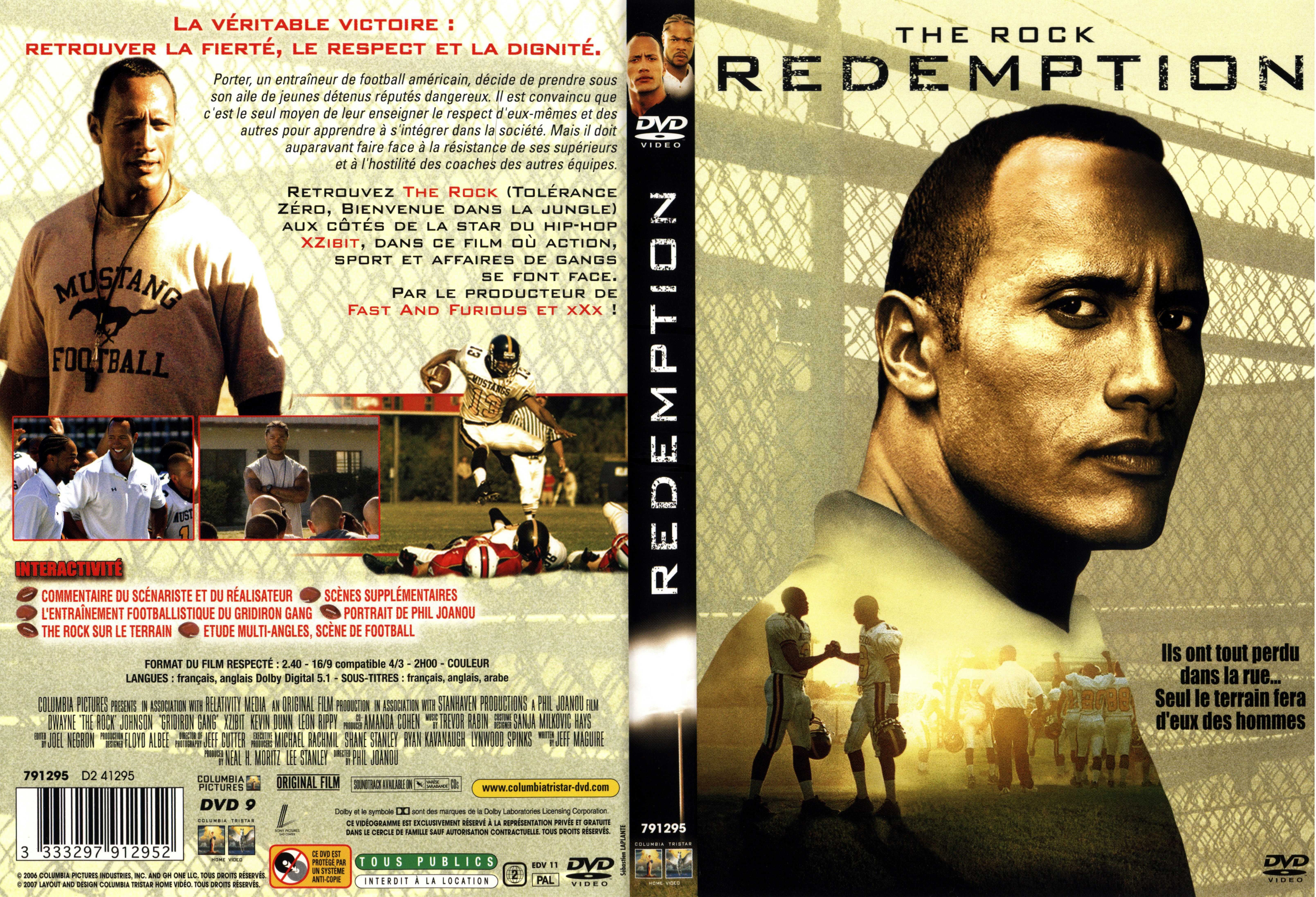 Jaquette DVD Redemption THE ROCK