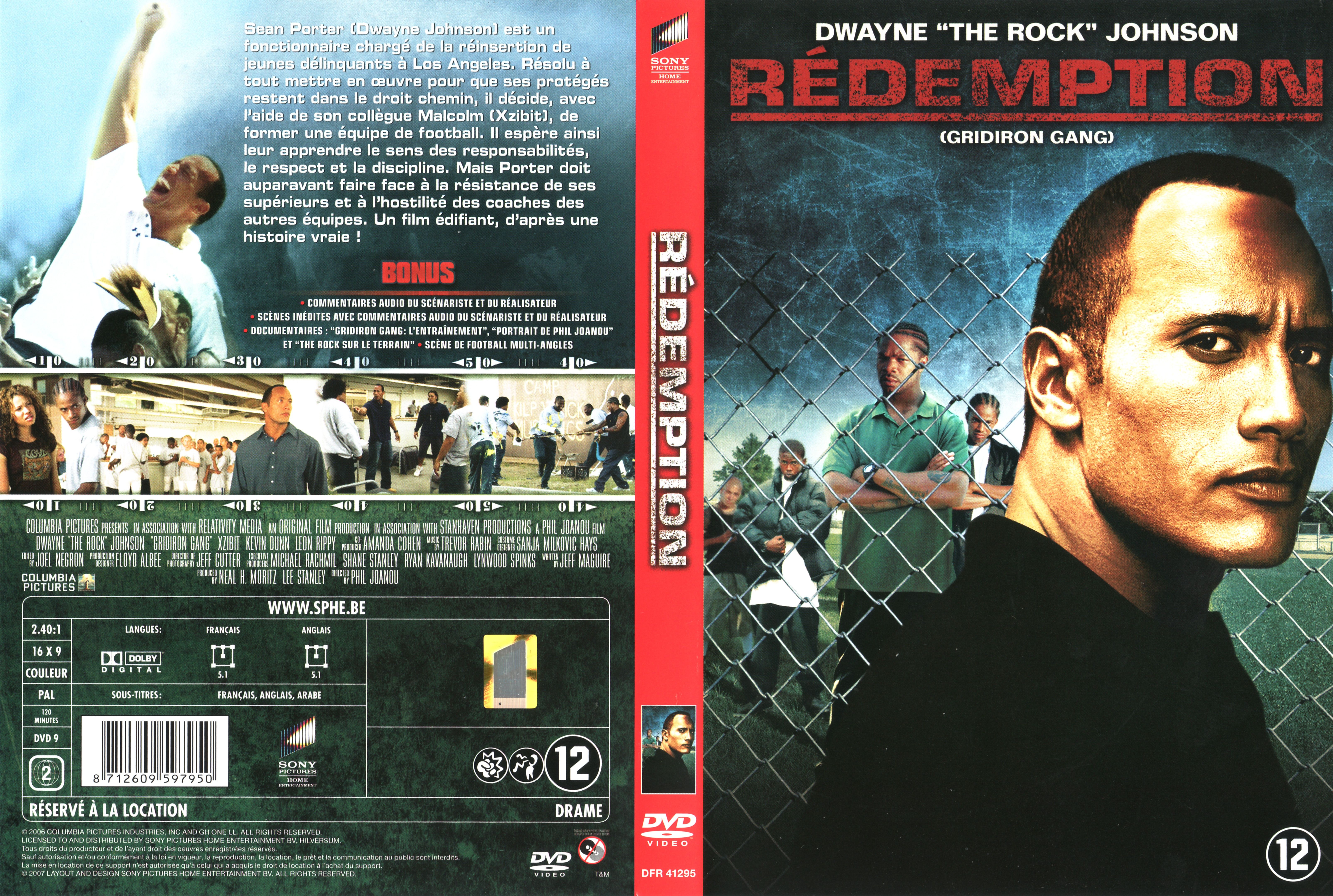 Jaquette DVD Redemption THE ROCK v2
