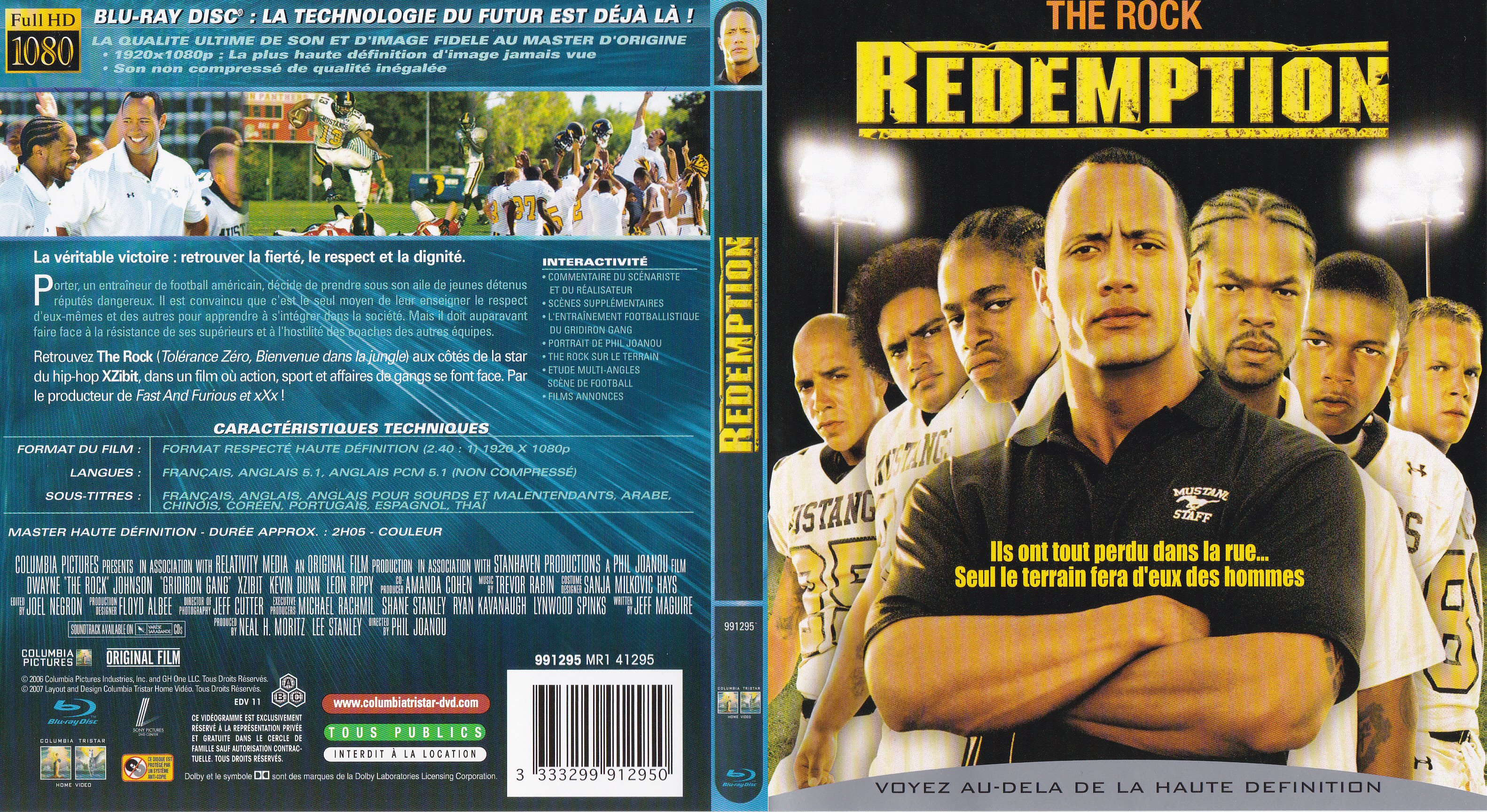 Jaquette DVD Redemption (THE ROCK) (BLU-RAY)