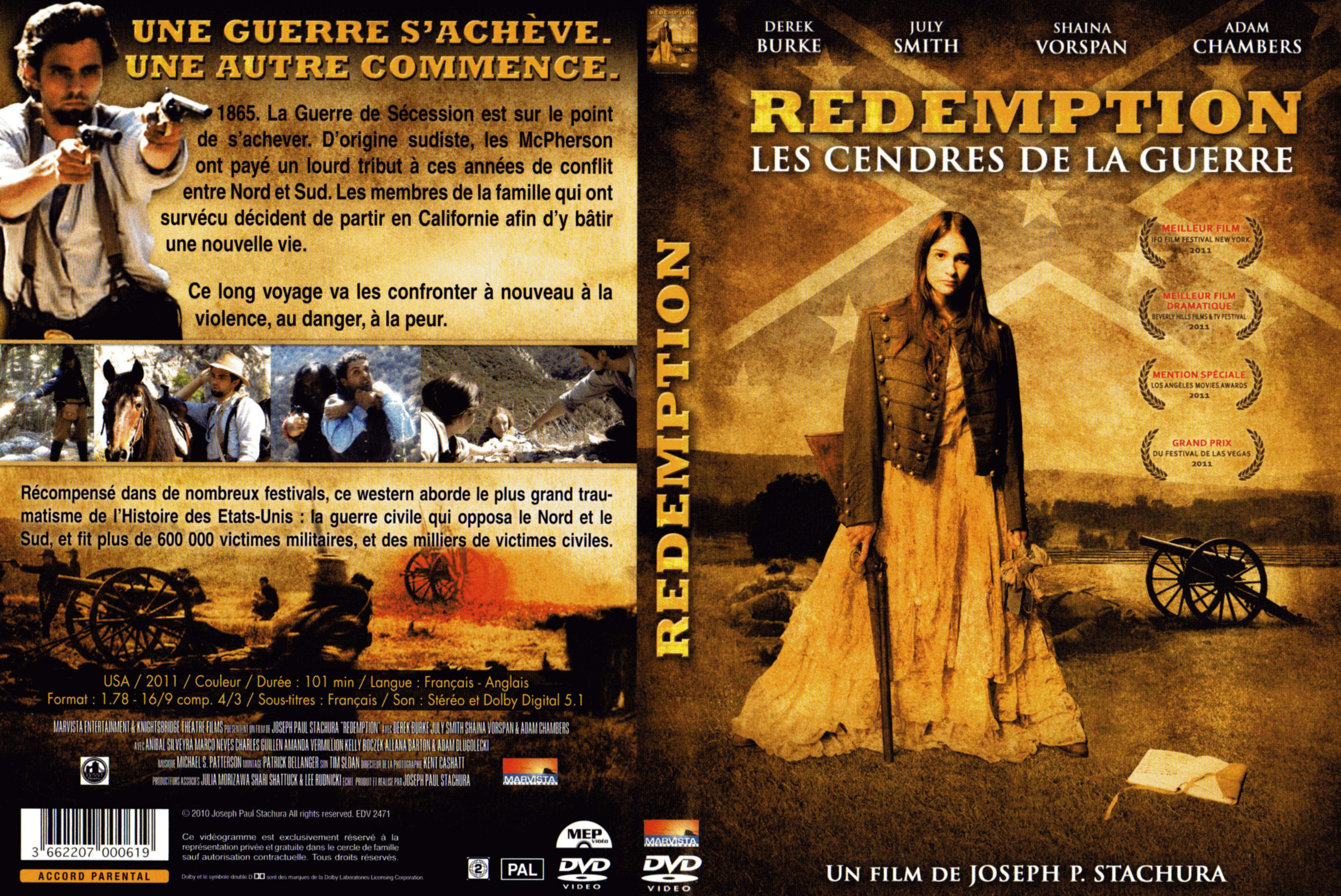 Jaquette DVD Redemption les cendres de la guerre