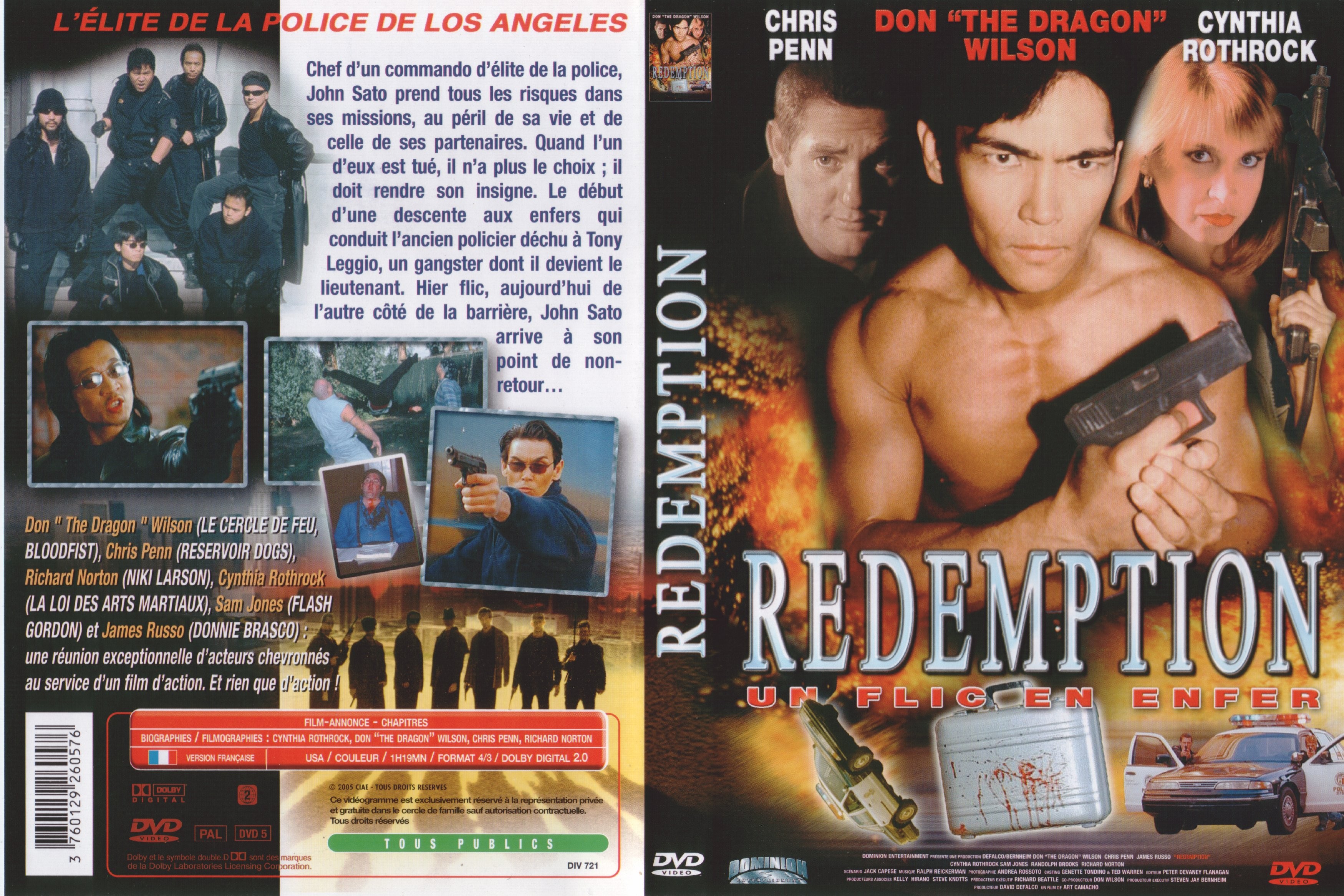 Jaquette DVD Redemption un flic en enfer
