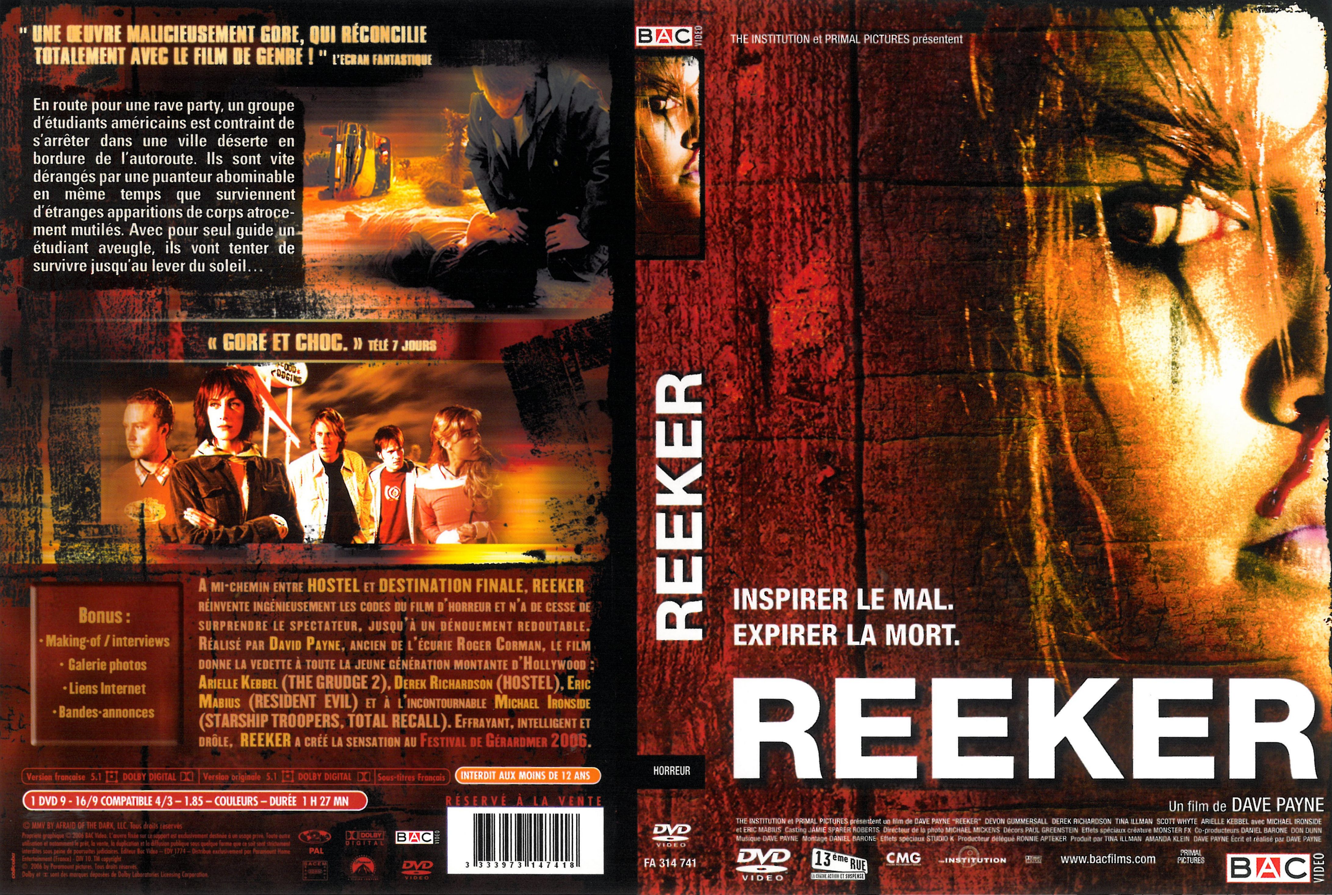 Jaquette DVD Reeker v2