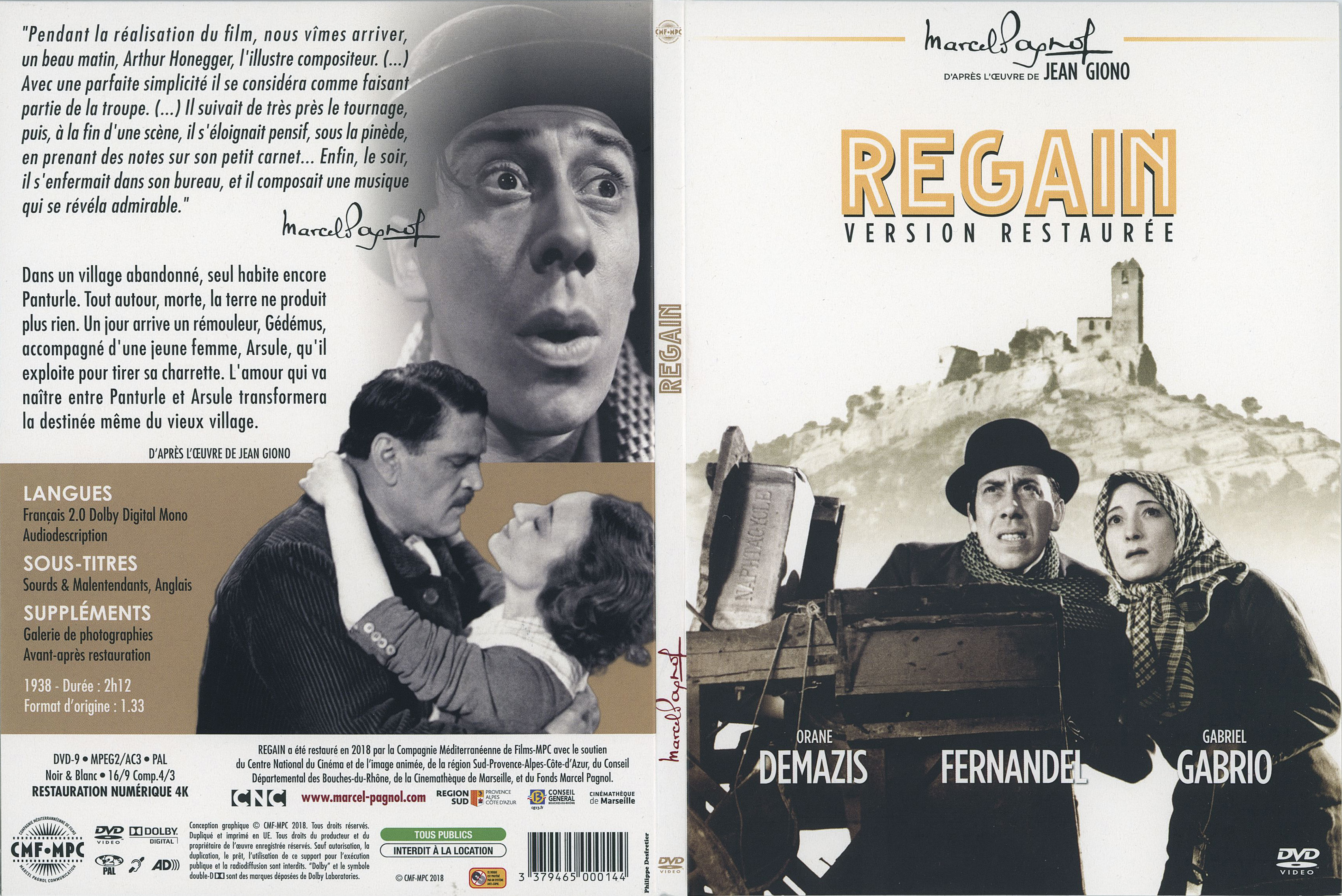 Jaquette DVD Regain