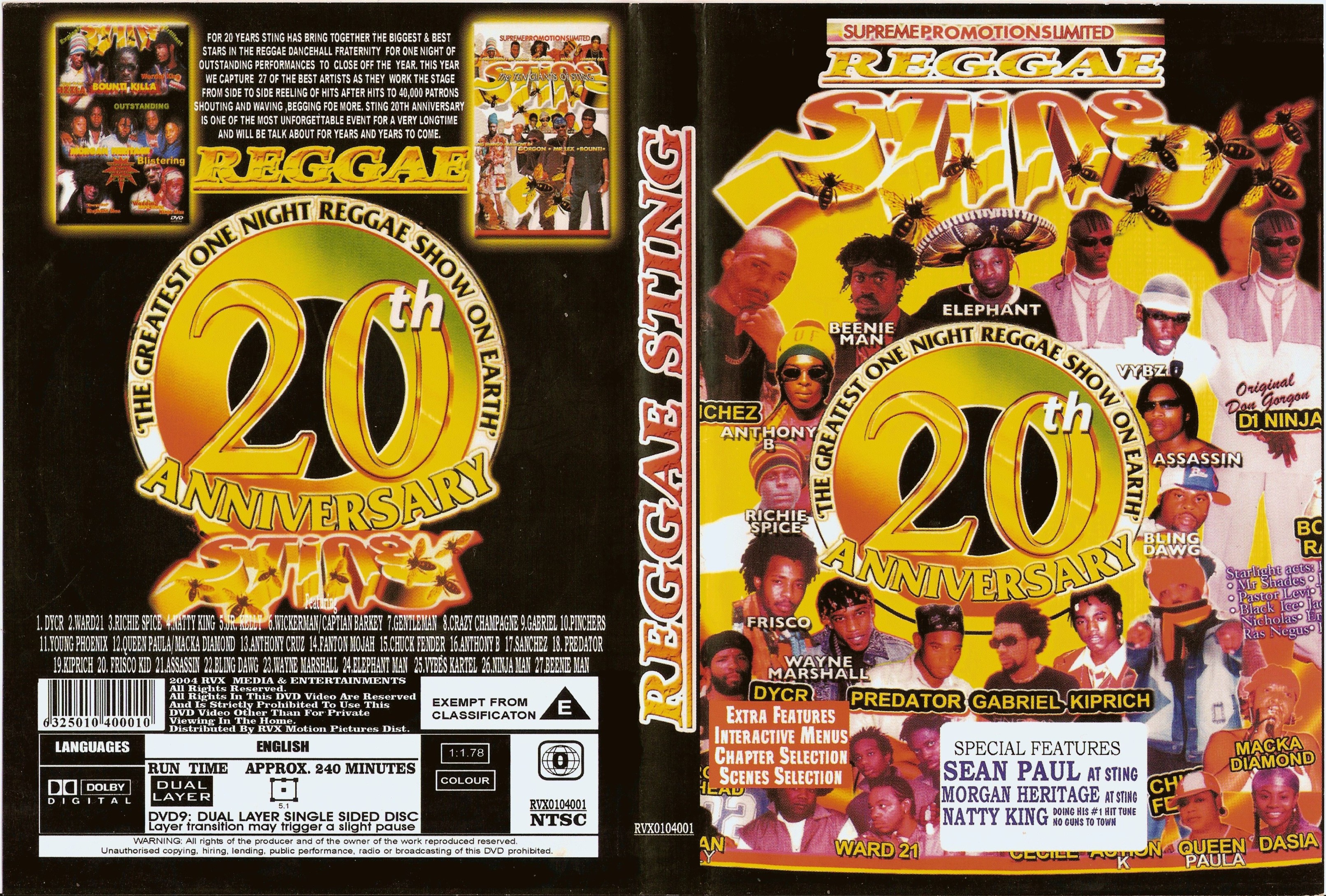 Jaquette DVD Reggae sting