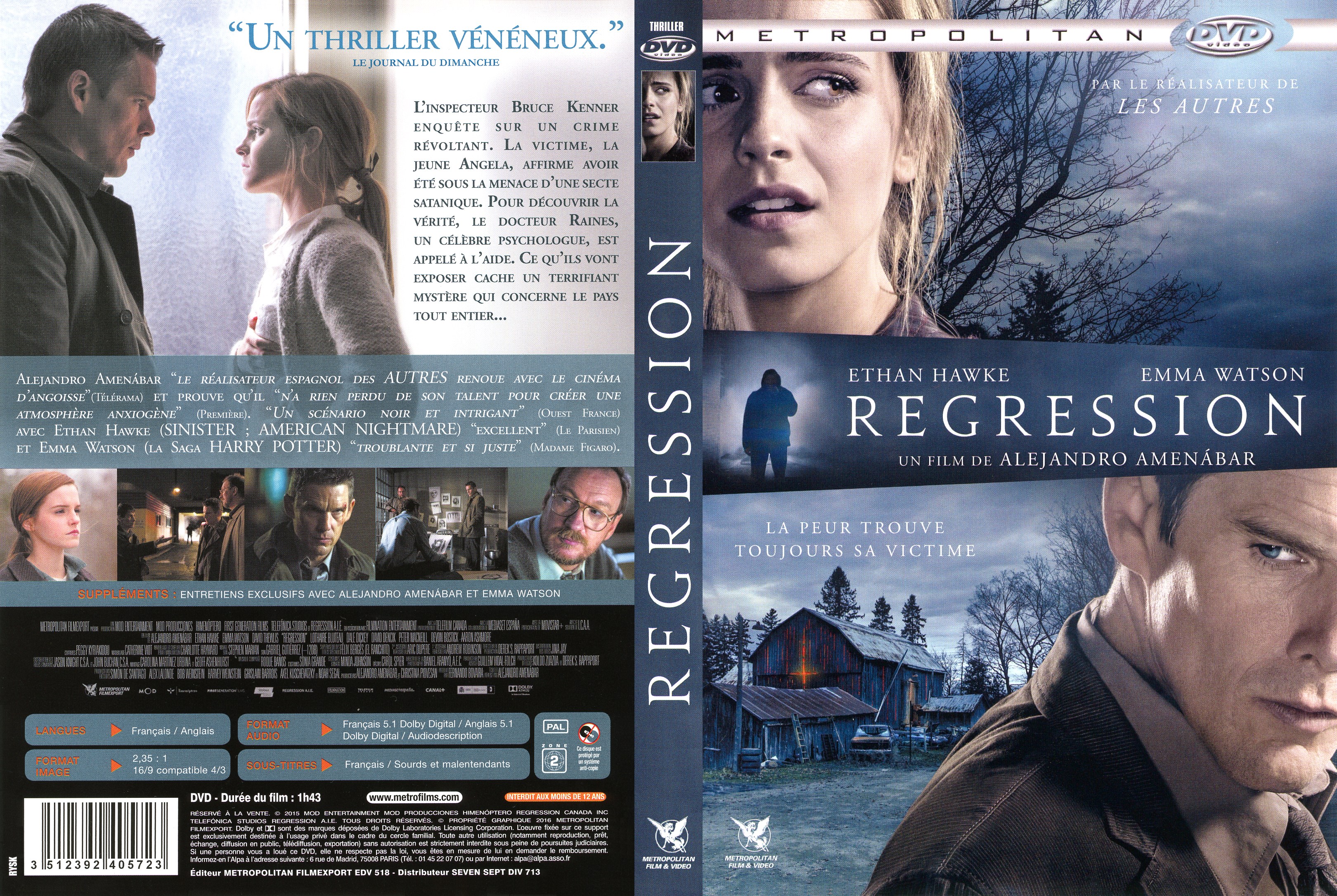 Jaquette DVD Regression