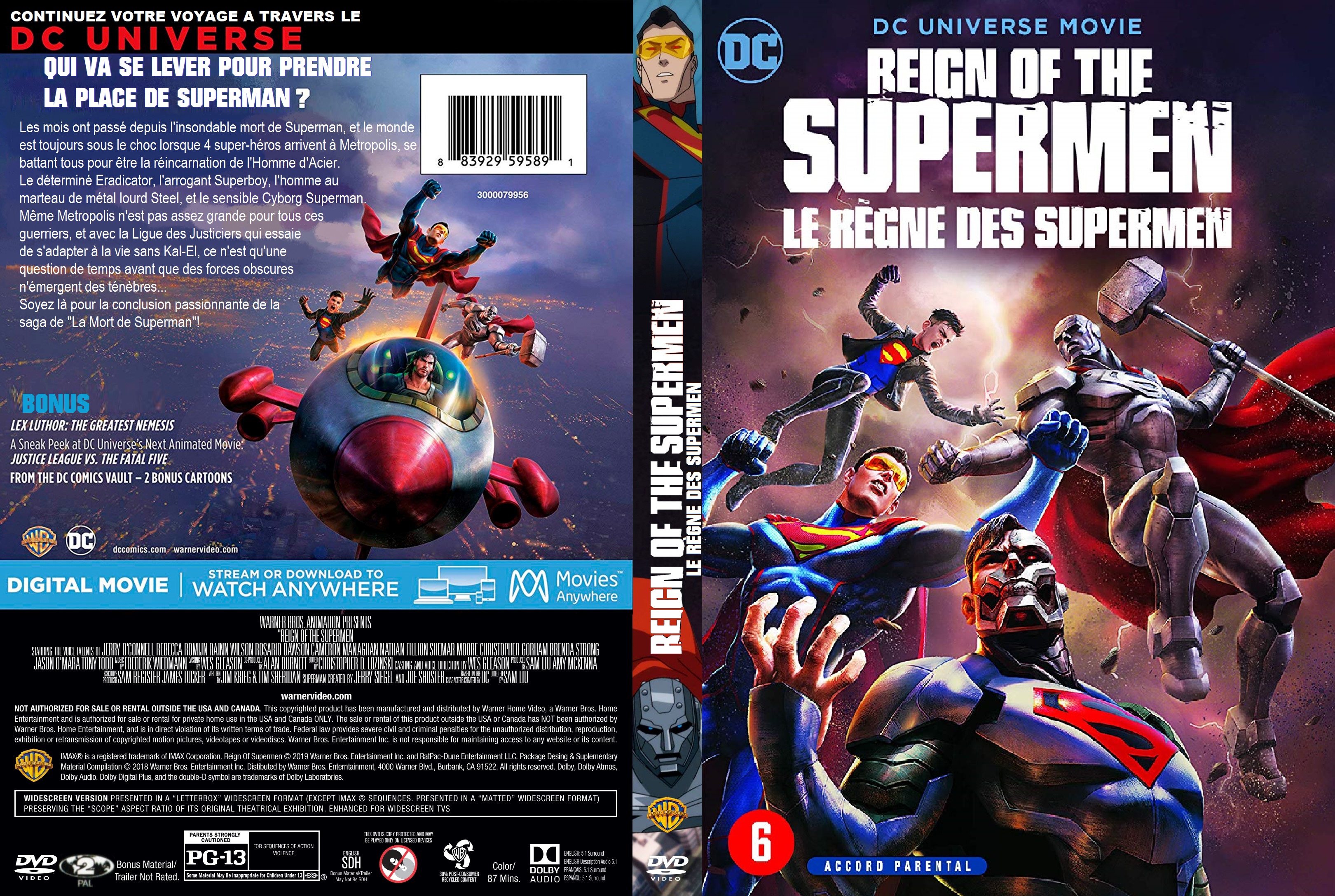 Jaquette DVD Reign Of The Supermen custom v2