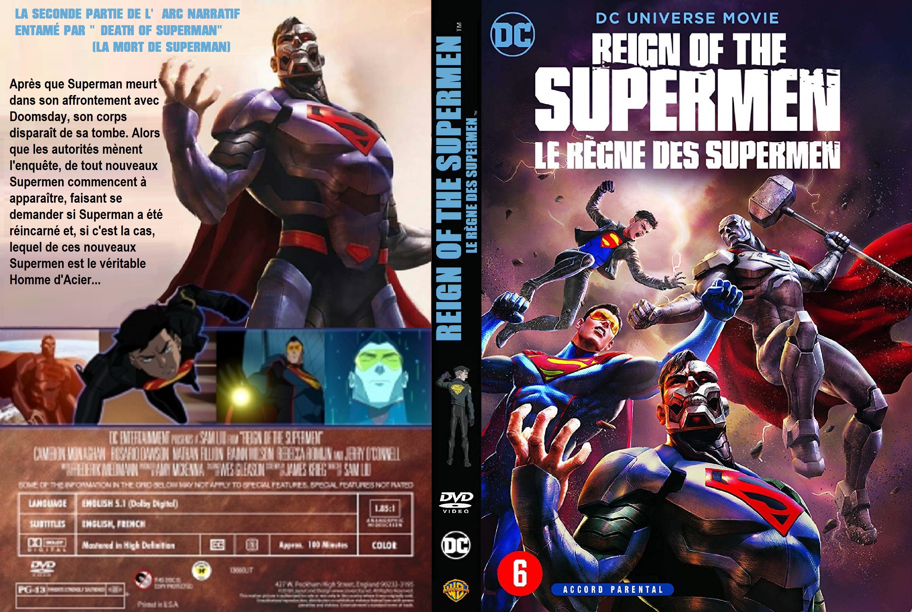 Jaquette DVD Reign of the Supermen custom