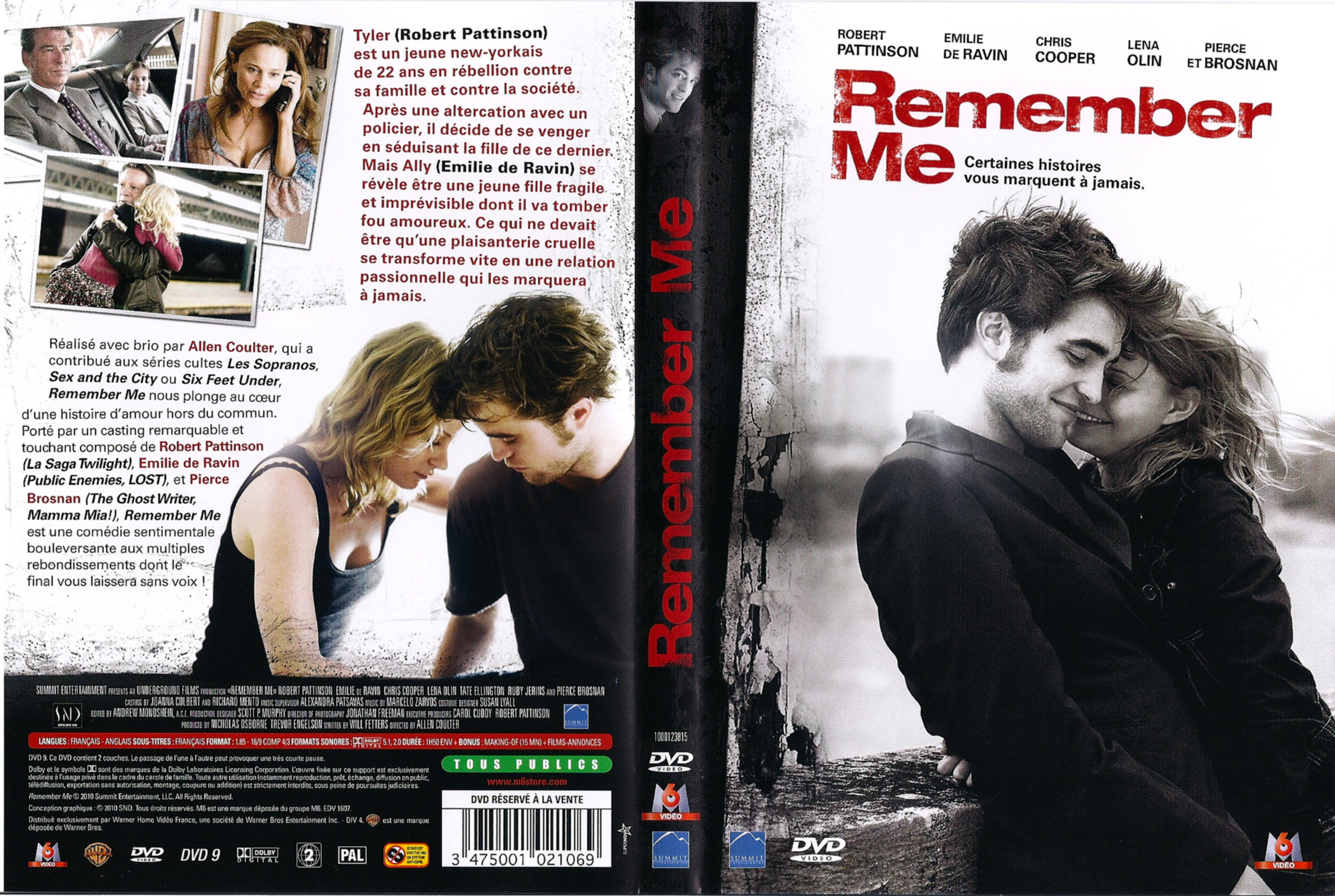 Jaquette DVD Remember Me