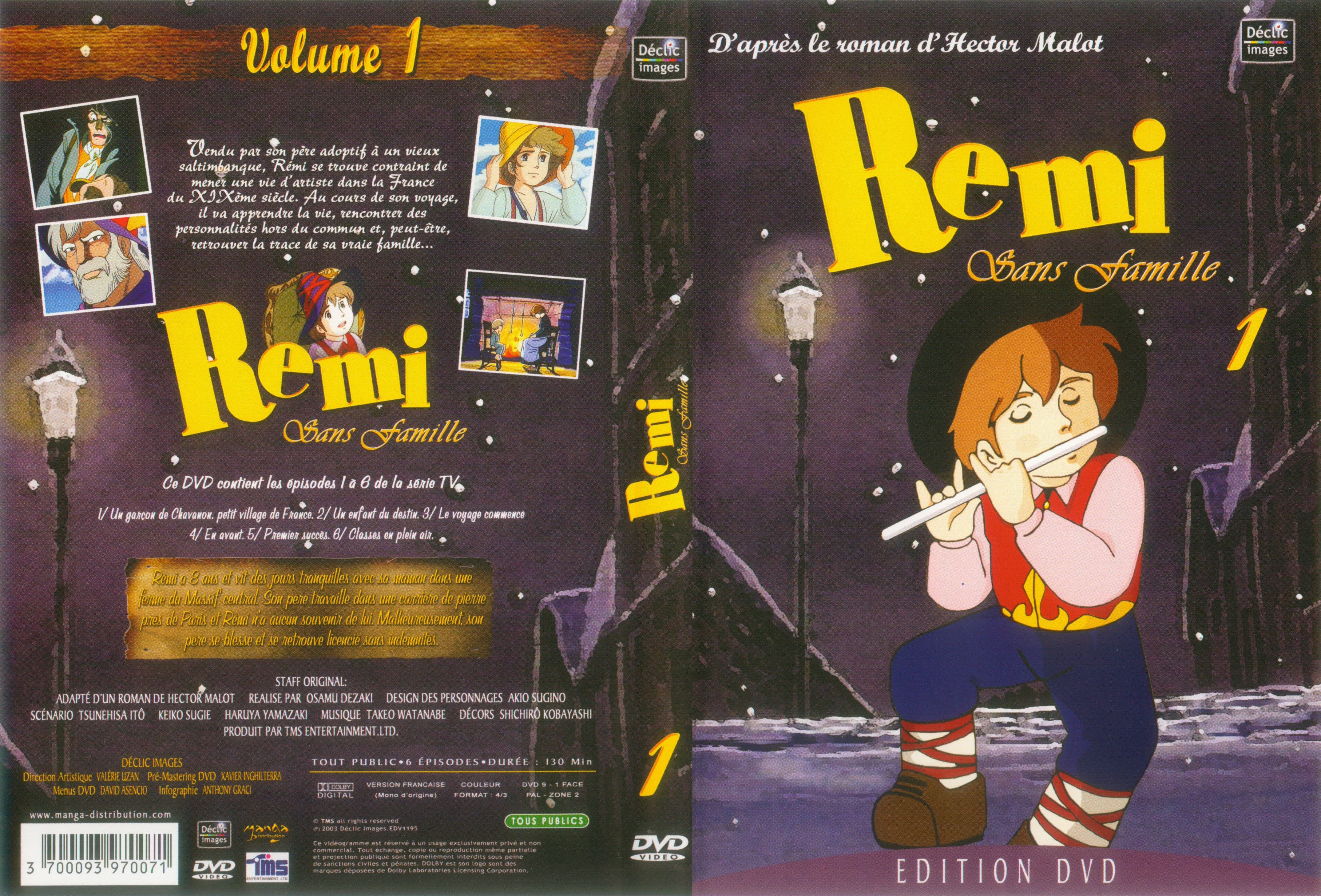 Jaquette DVD Remi sans famille vol 01