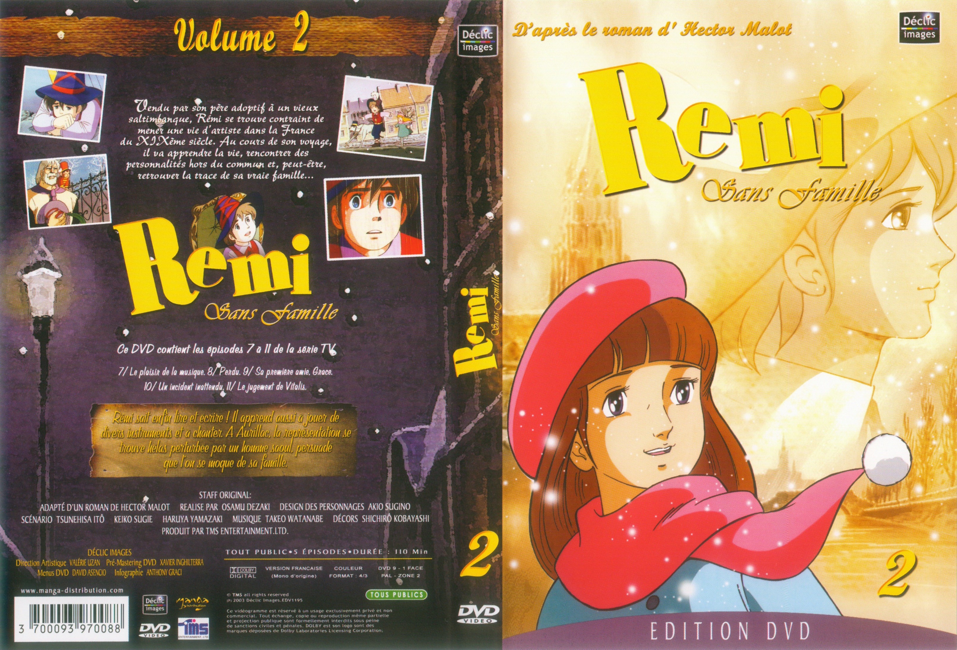 Jaquette DVD Remi sans famille vol 02