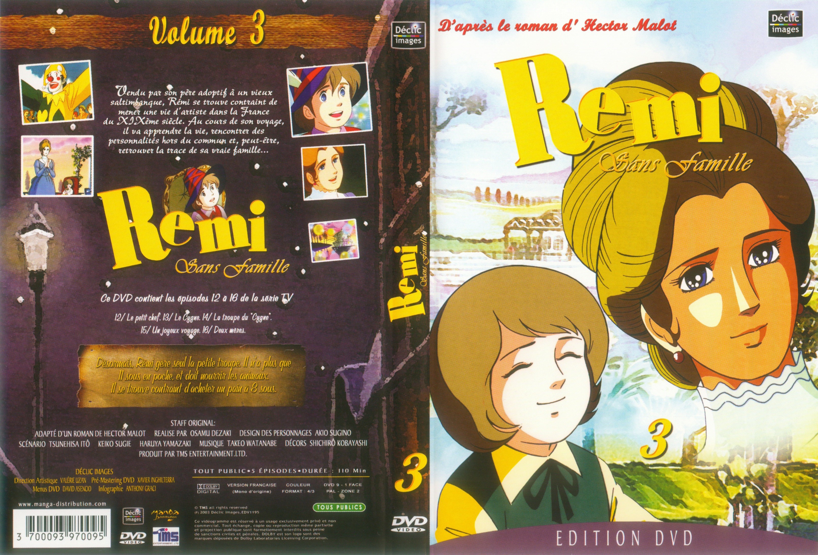Jaquette DVD Remi sans famille vol 03