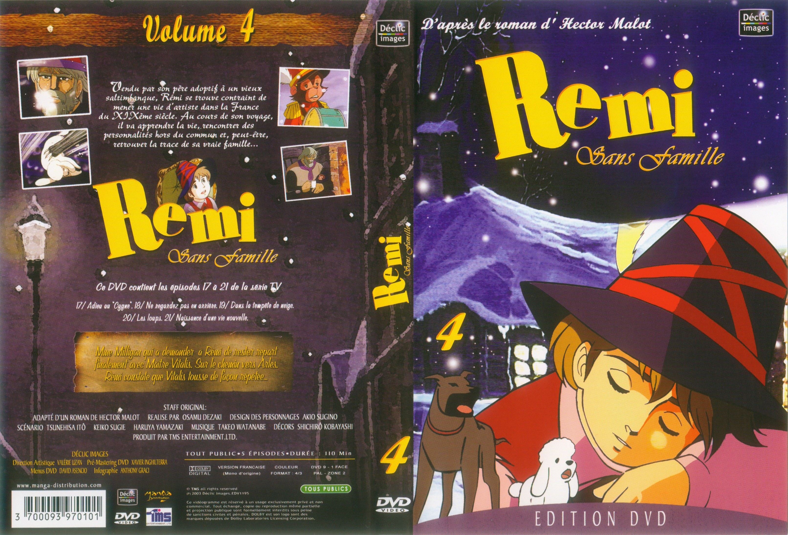Jaquette DVD Remi sans famille vol 04
