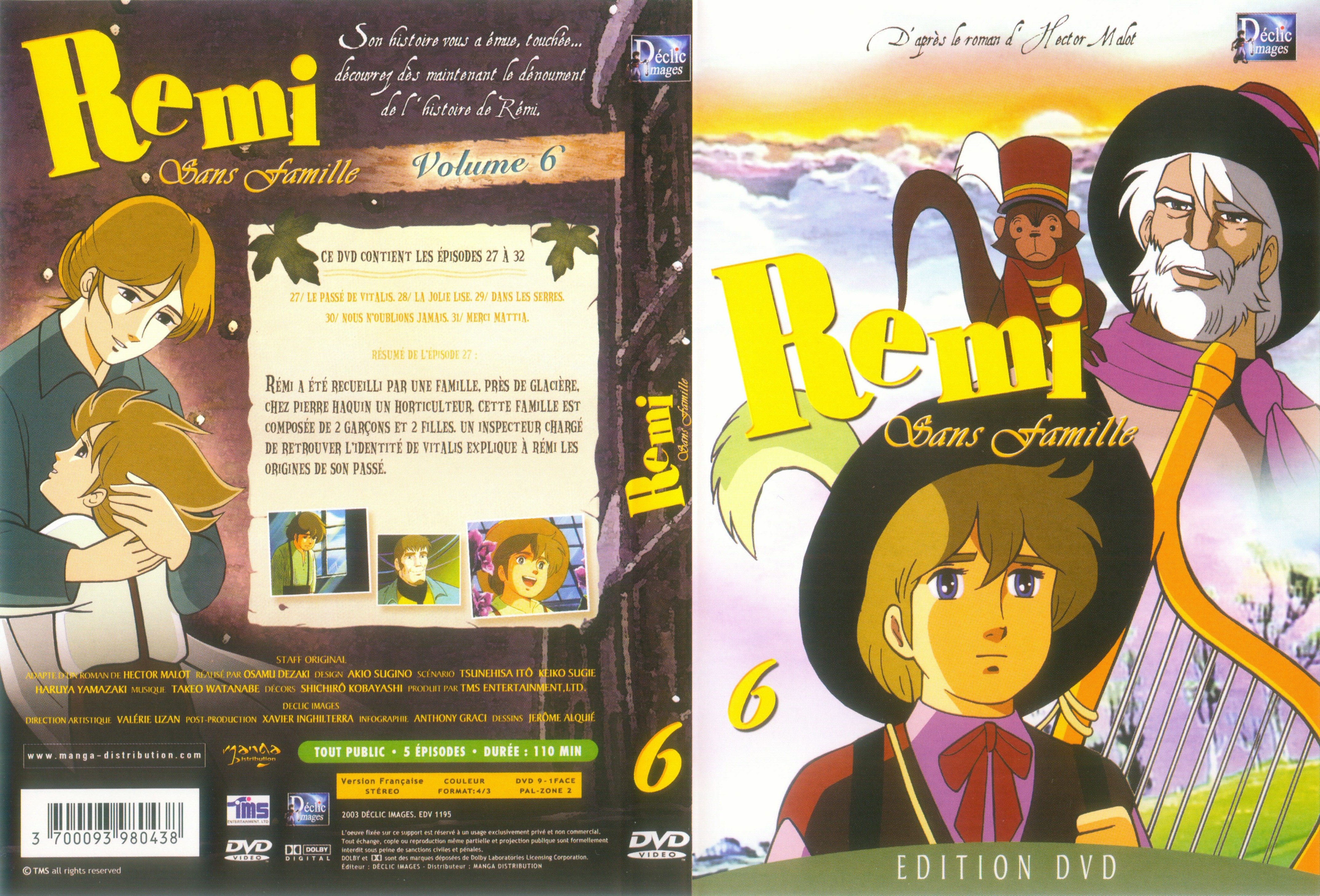 Jaquette DVD Remi sans famille vol 06