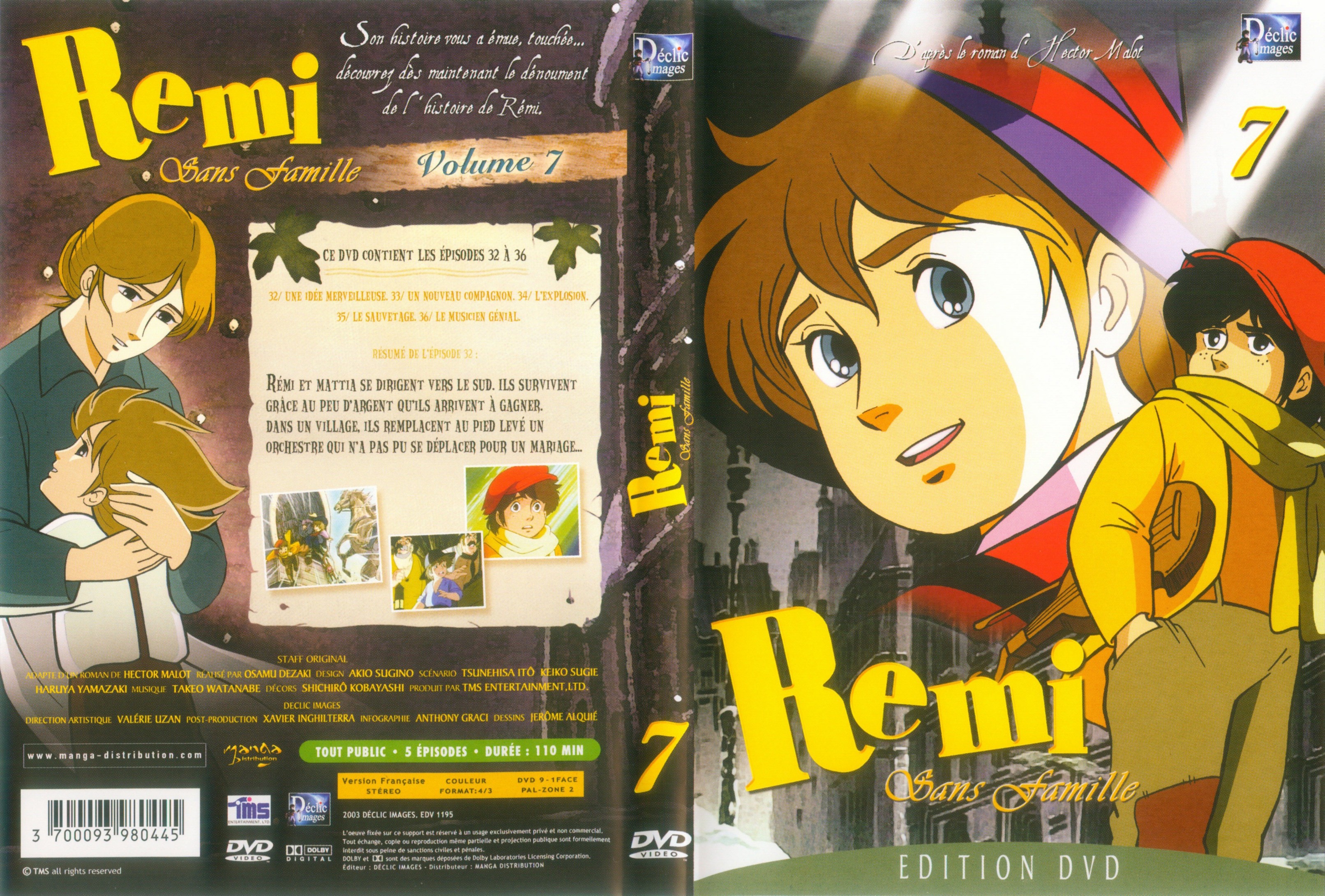Jaquette DVD Remi sans famille vol 07