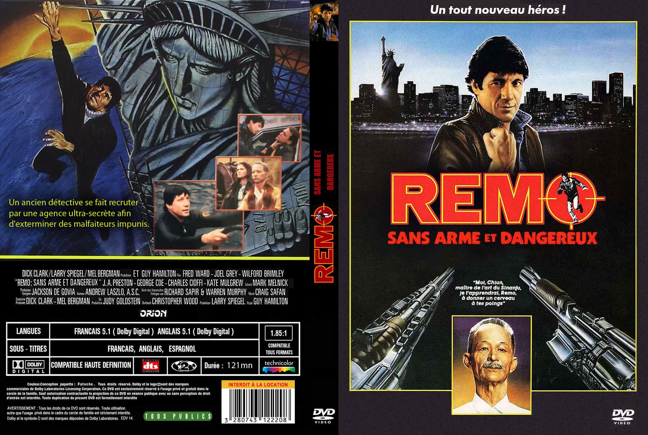 Jaquette DVD Remo Sans Arme et Dangereux custom