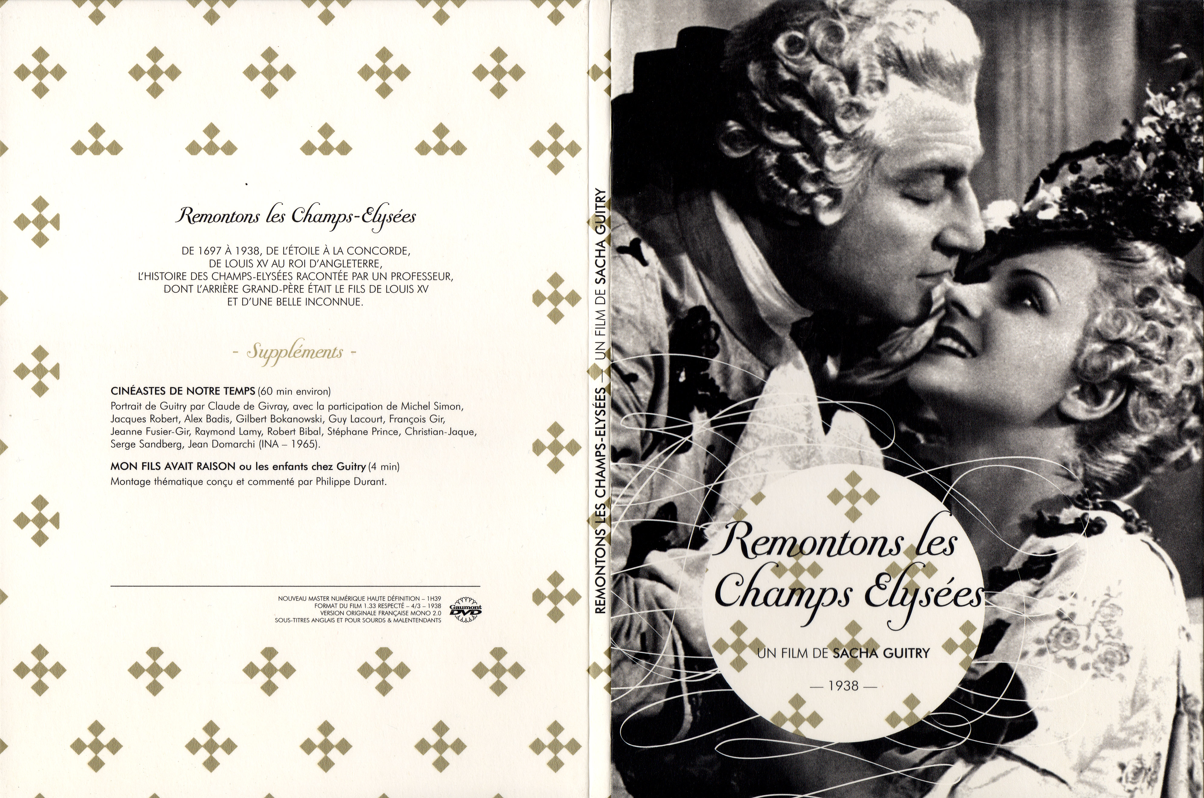 Jaquette DVD Remontons les Champs-Elyses
