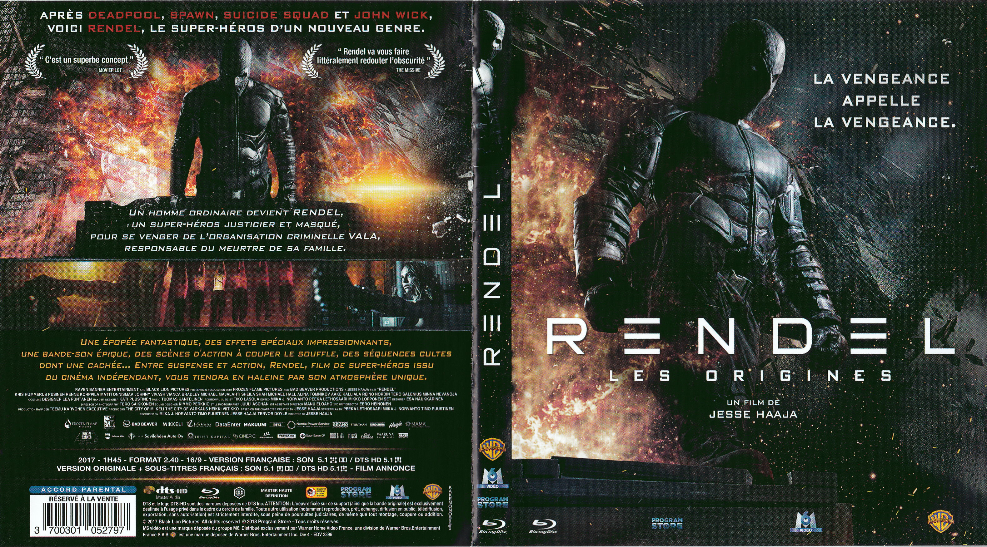 Jaquette DVD Rendel - Les origines (BLU-RAY)