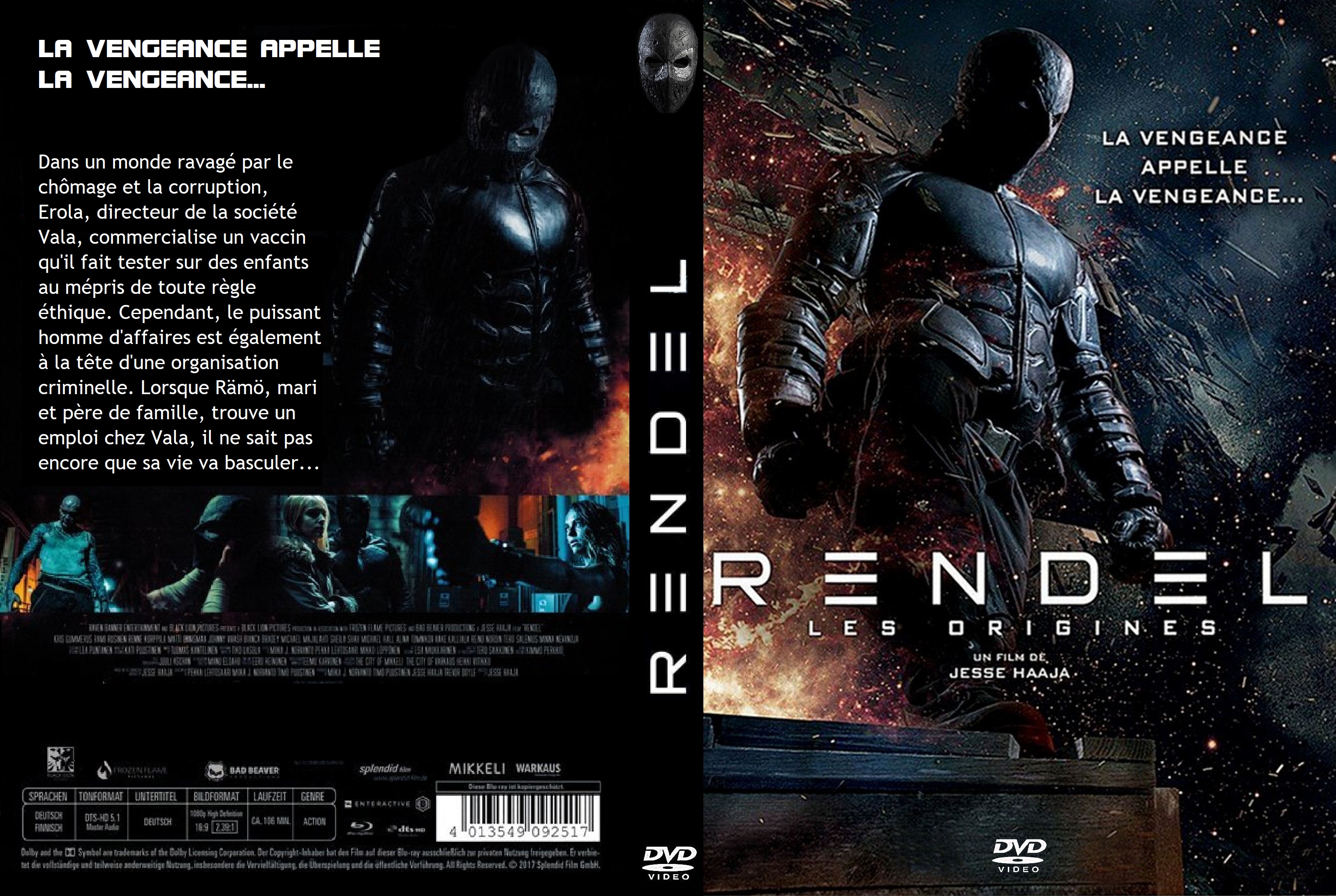 Jaquette DVD Rendel custom