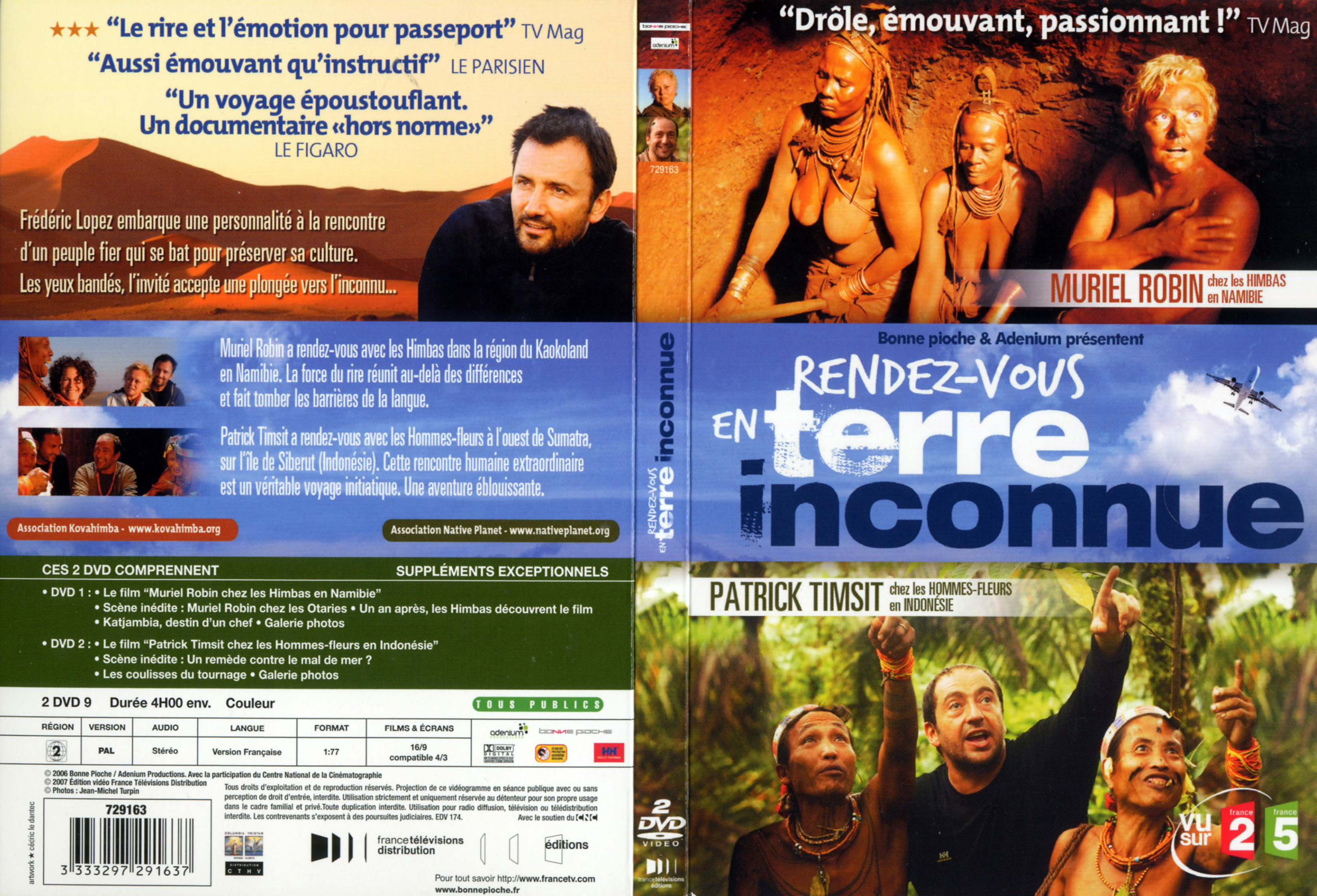 Jaquette DVD Rendez-vous en terre inconnue - Muriel Robin & Patrick Timsit