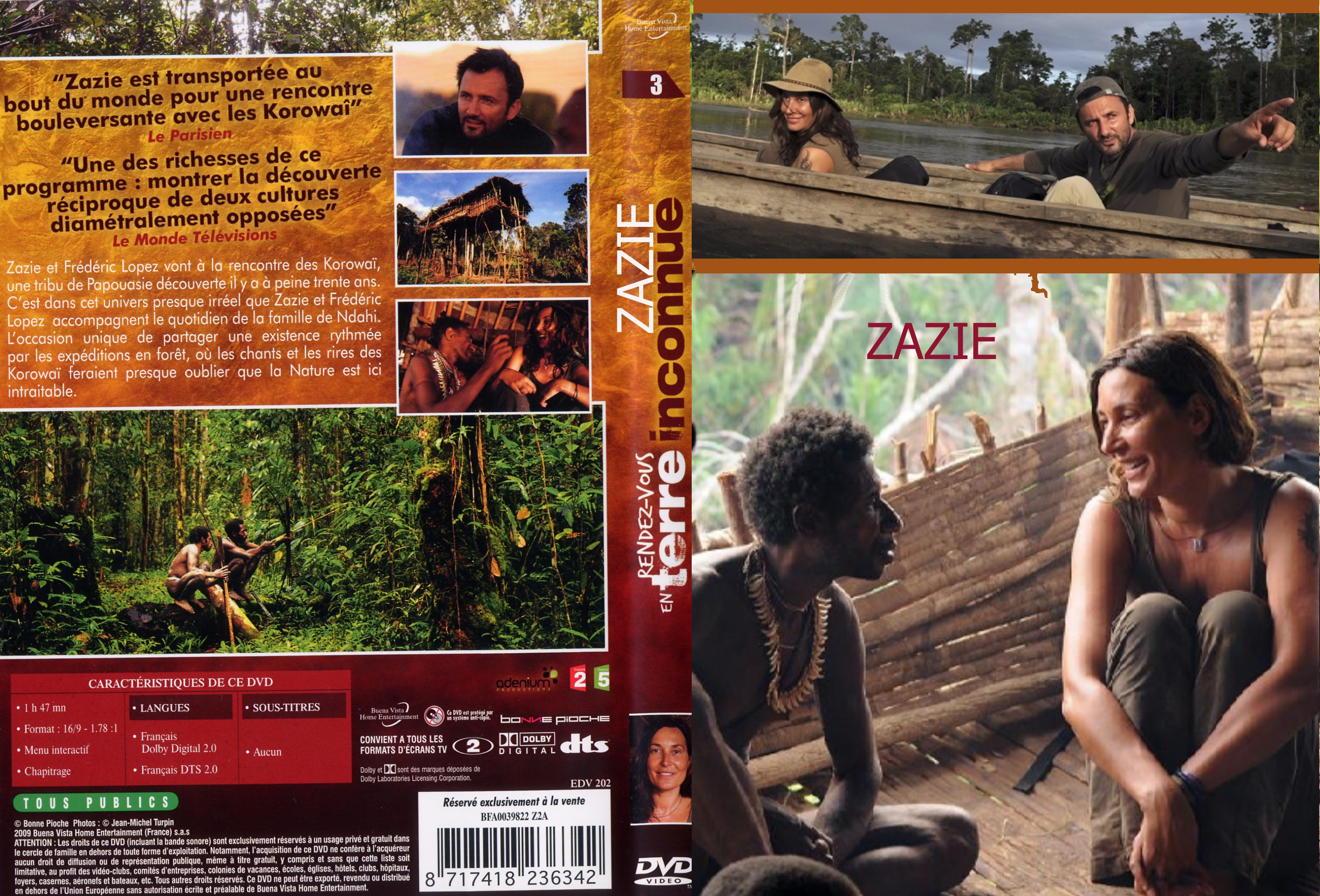Jaquette DVD Rendez-vous en terre inconnue - Zazi custom
