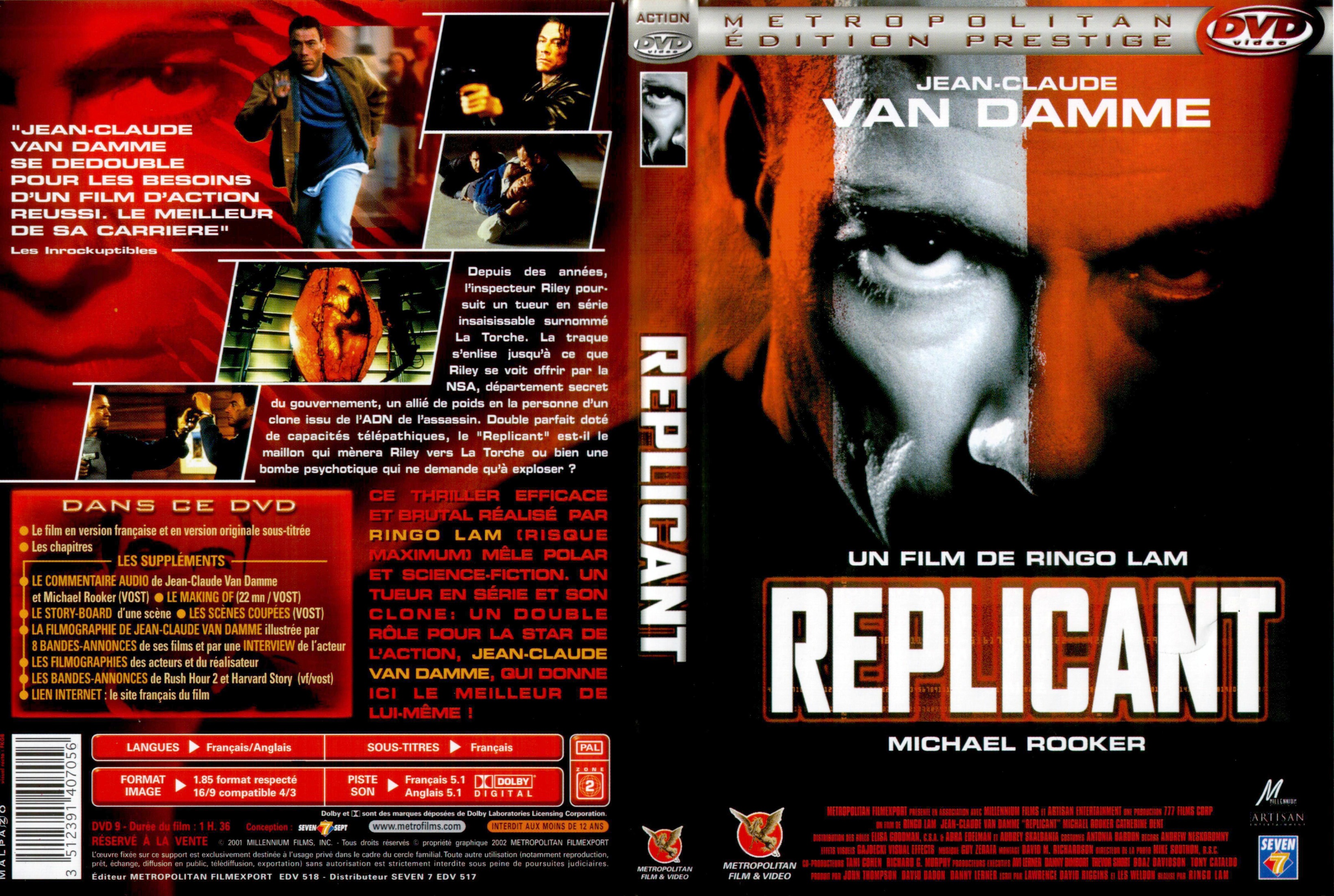 Jaquette DVD Replicant