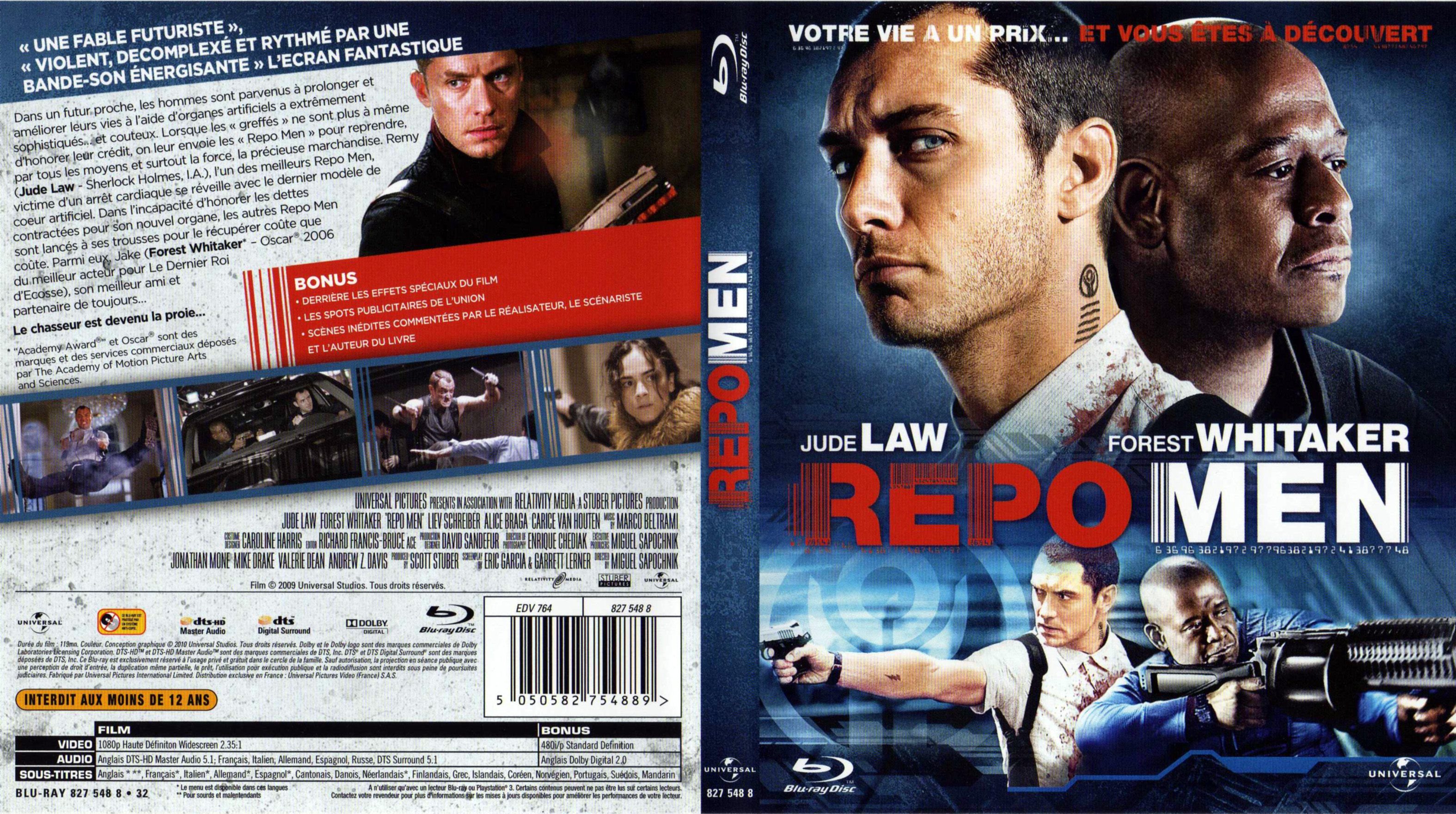 Jaquette DVD Repo Men (BLU-RAY)
