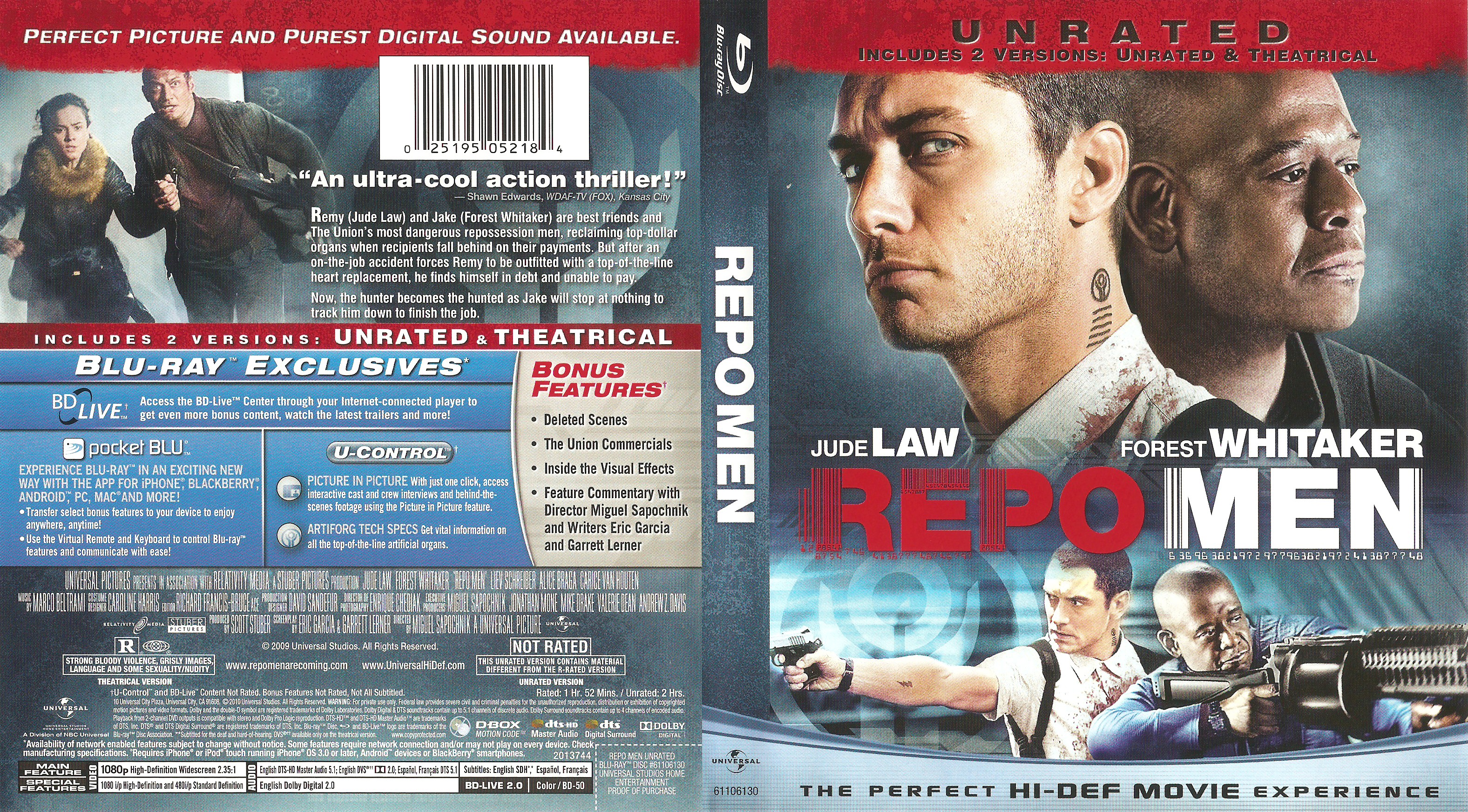 Jaquette DVD Repo Men (Canadienne) (BLU-RAY)