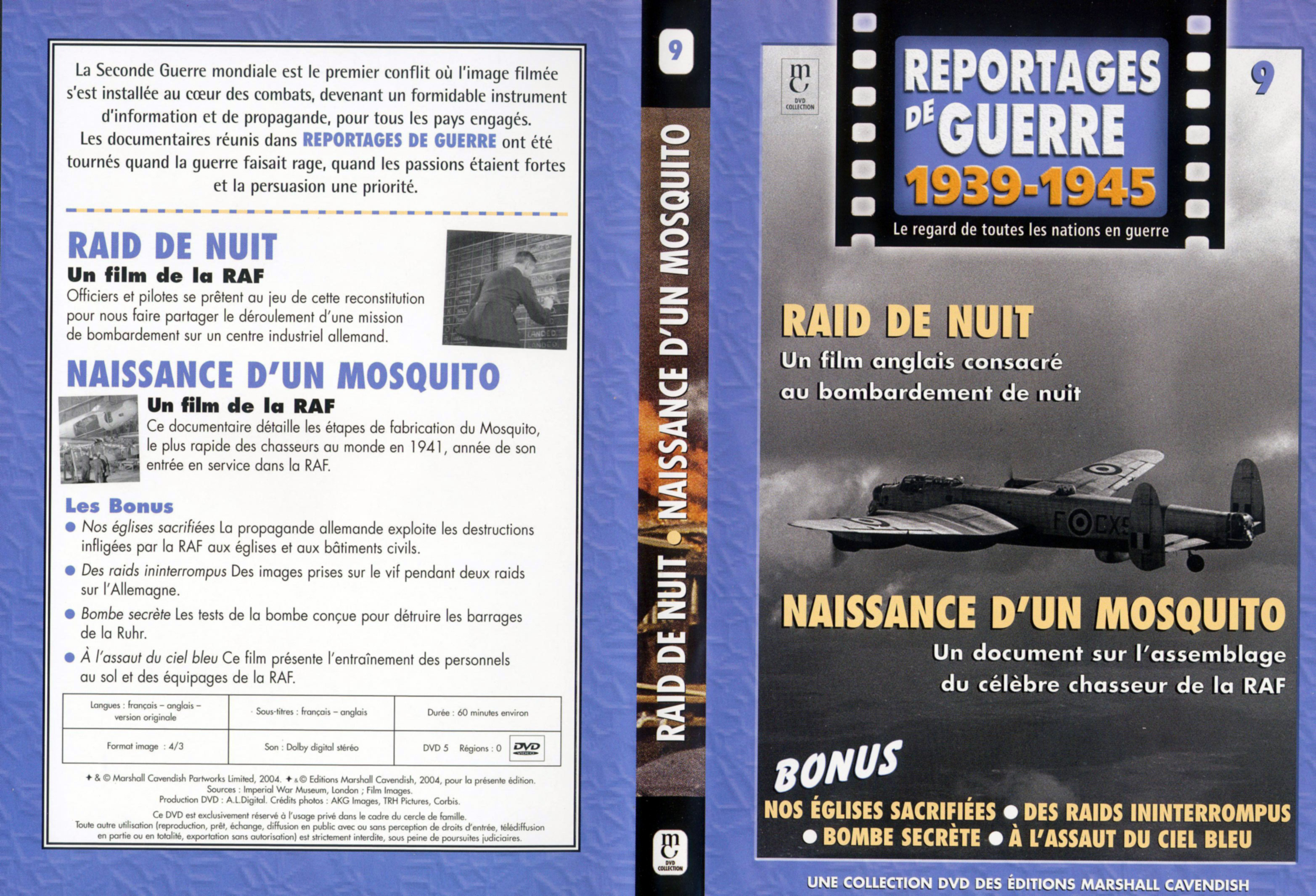 Jaquette DVD Reportages de guerre vol 09