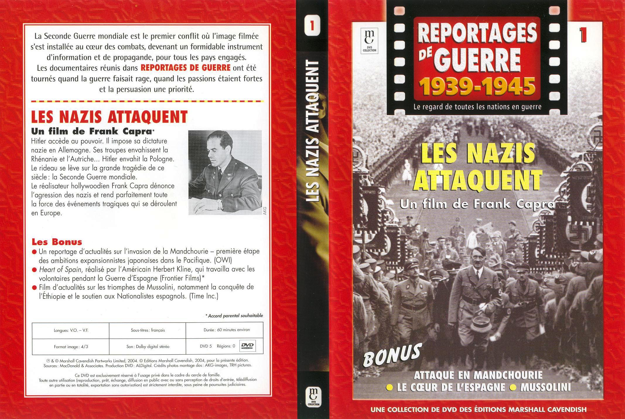Jaquette DVD Reportages de guerre vol 1