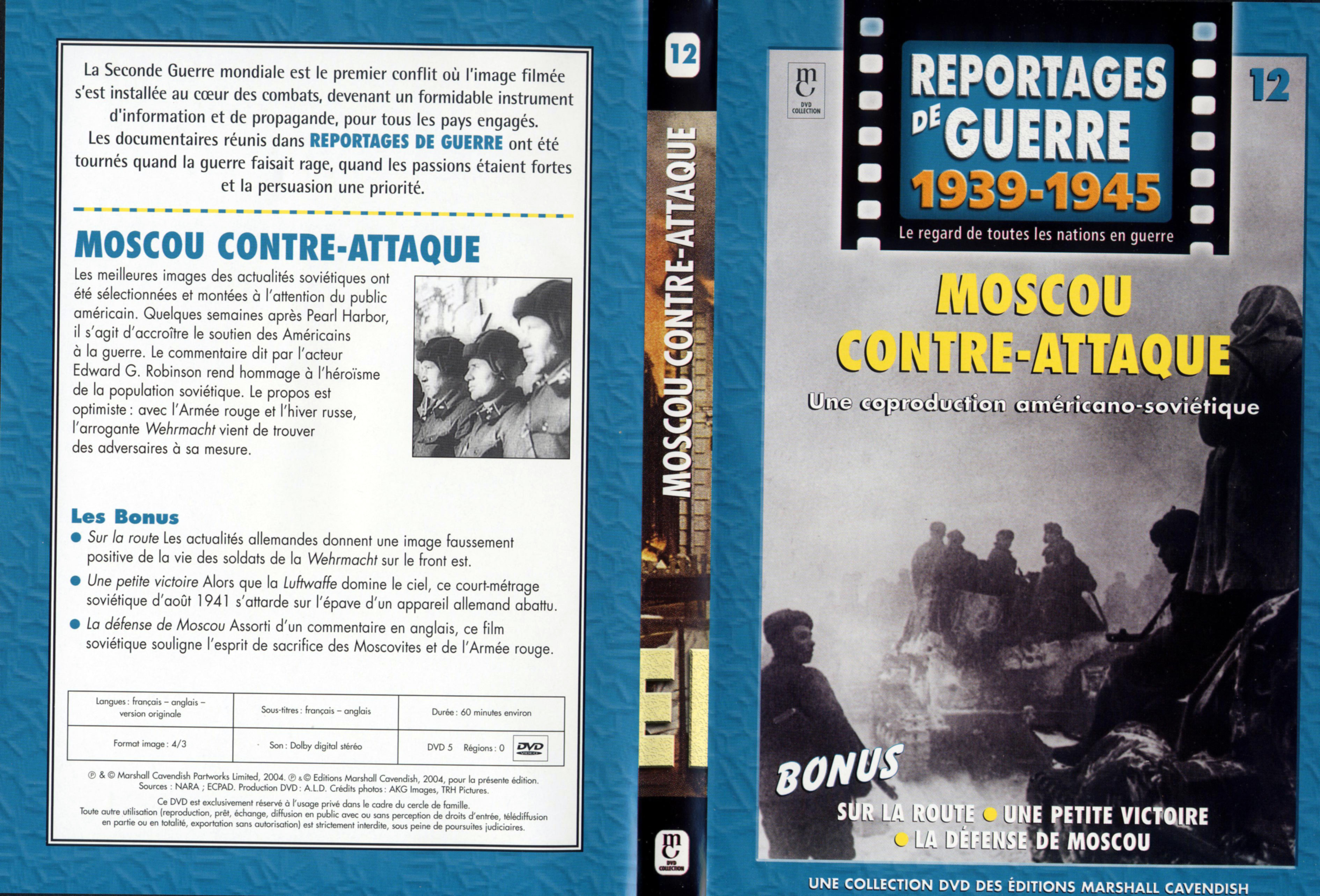 Jaquette DVD Reportages de guerre vol 12