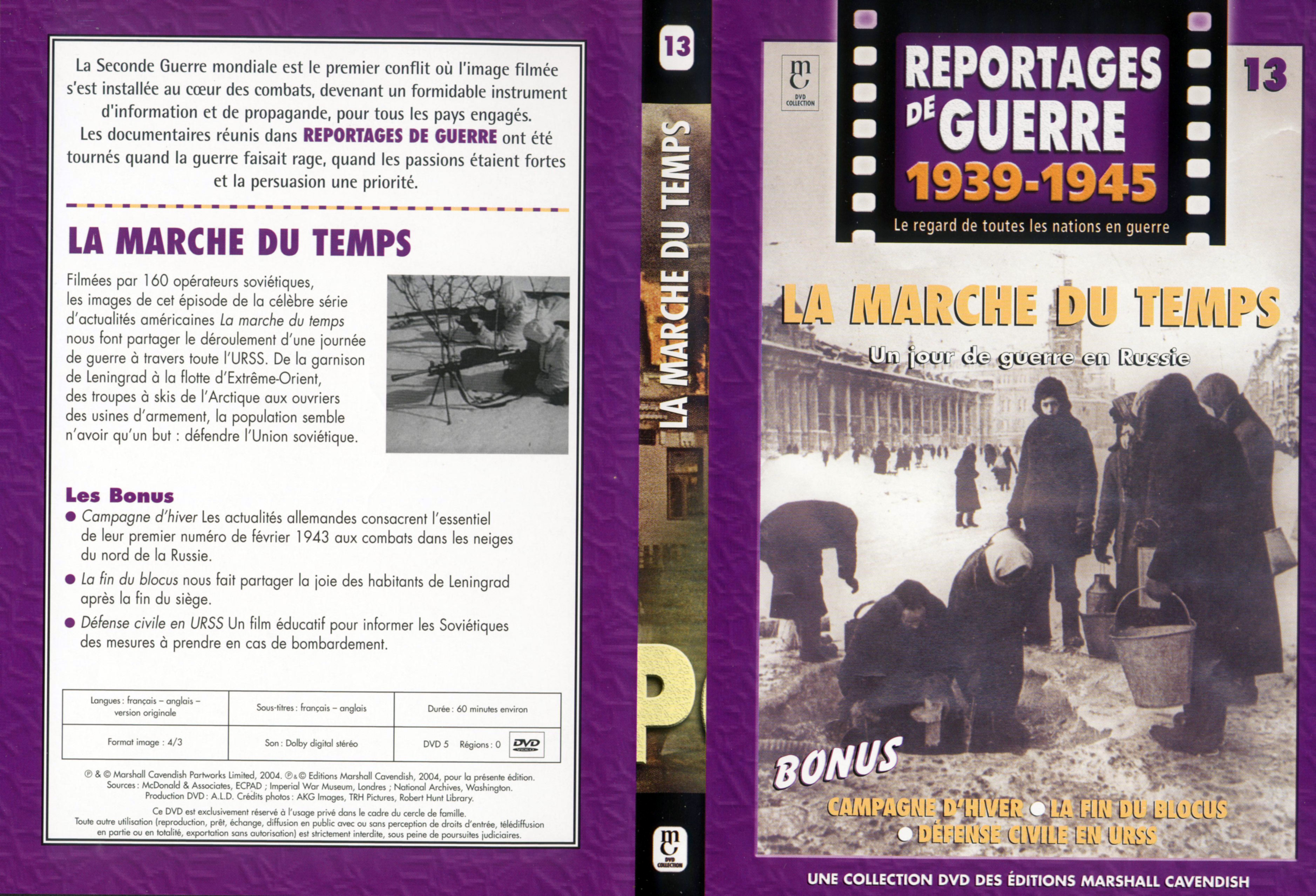 Jaquette DVD Reportages de guerre vol 13