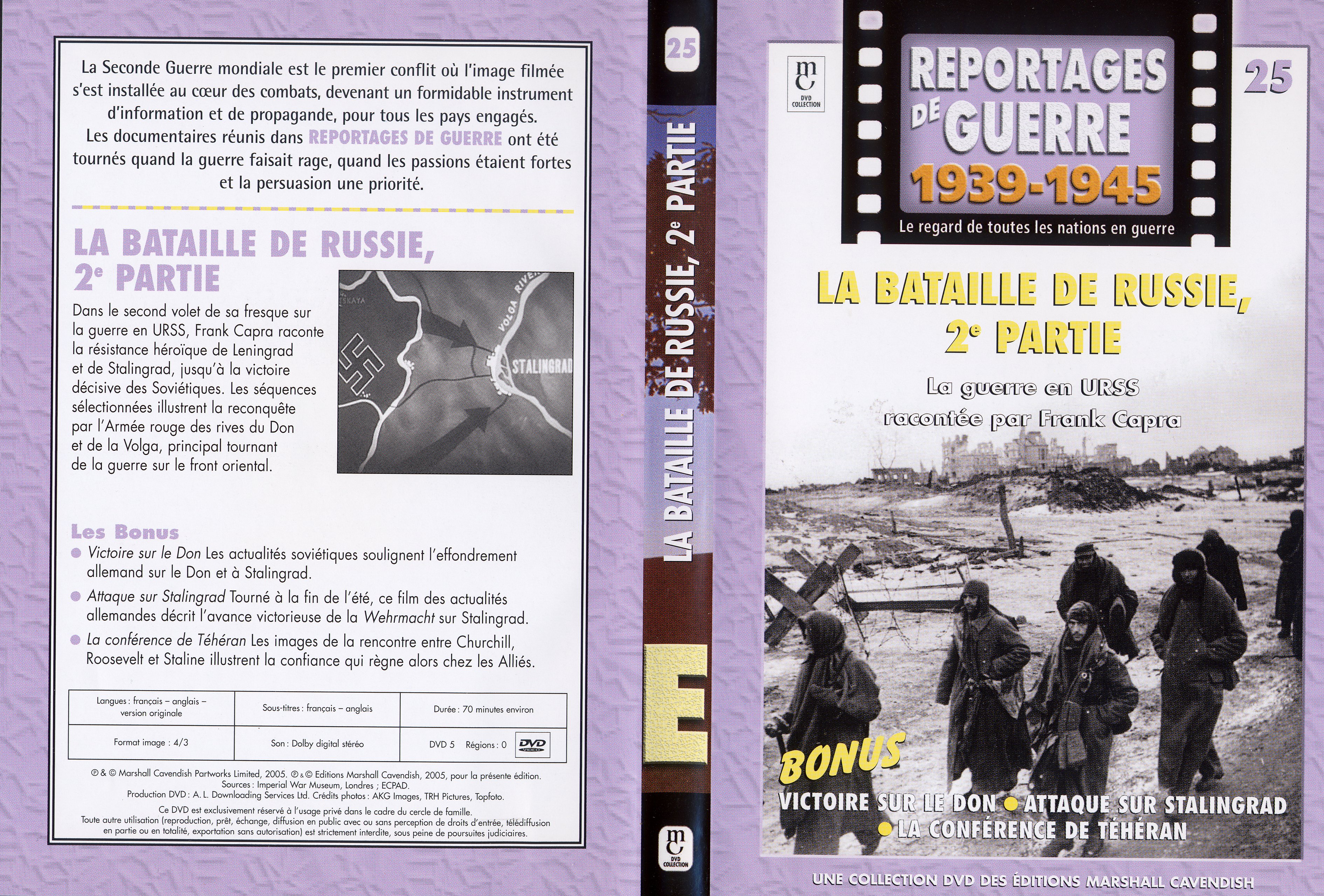 Jaquette DVD Reportages de guerre vol 25