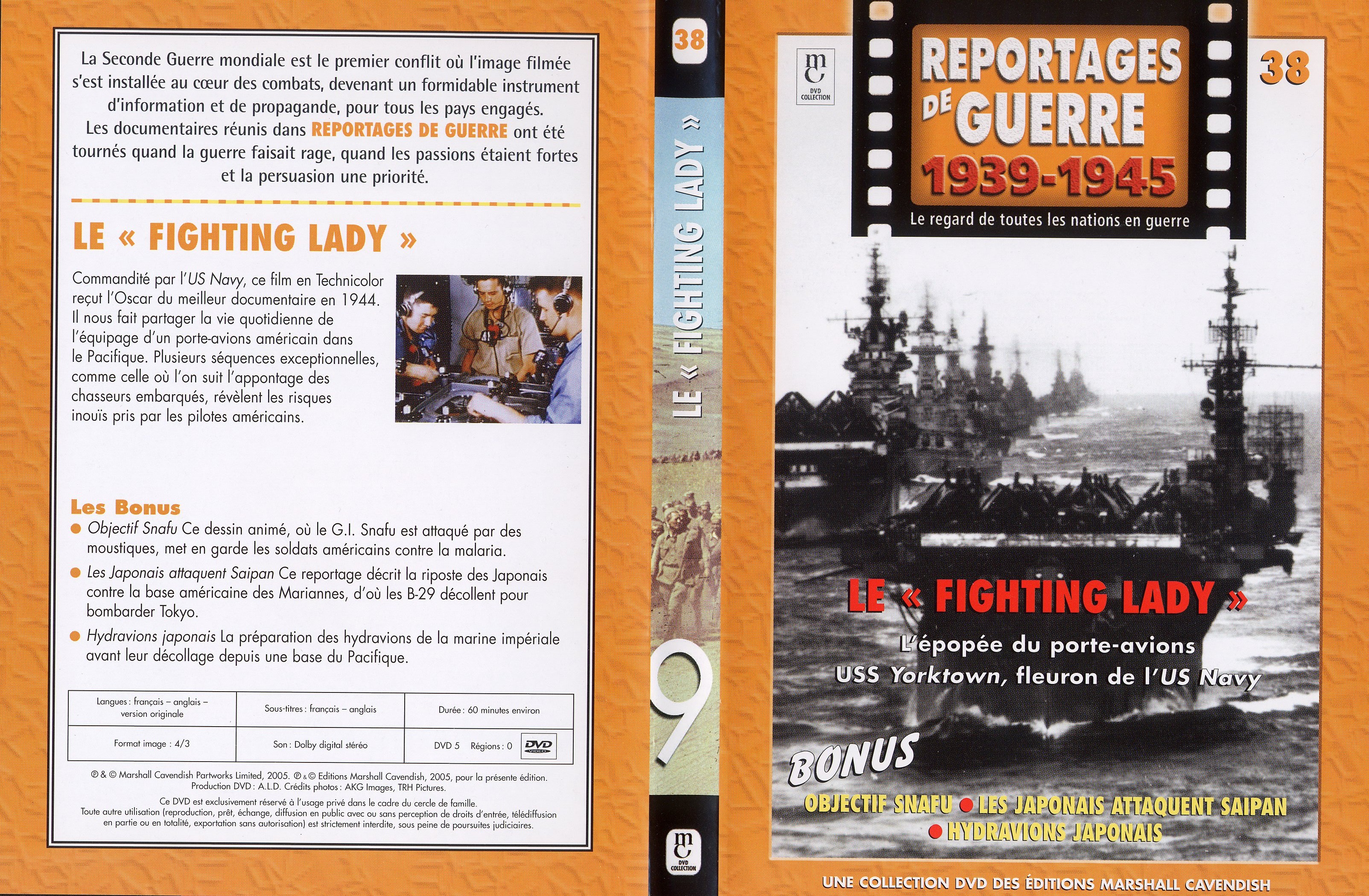 Jaquette DVD Reportages de guerre vol 38