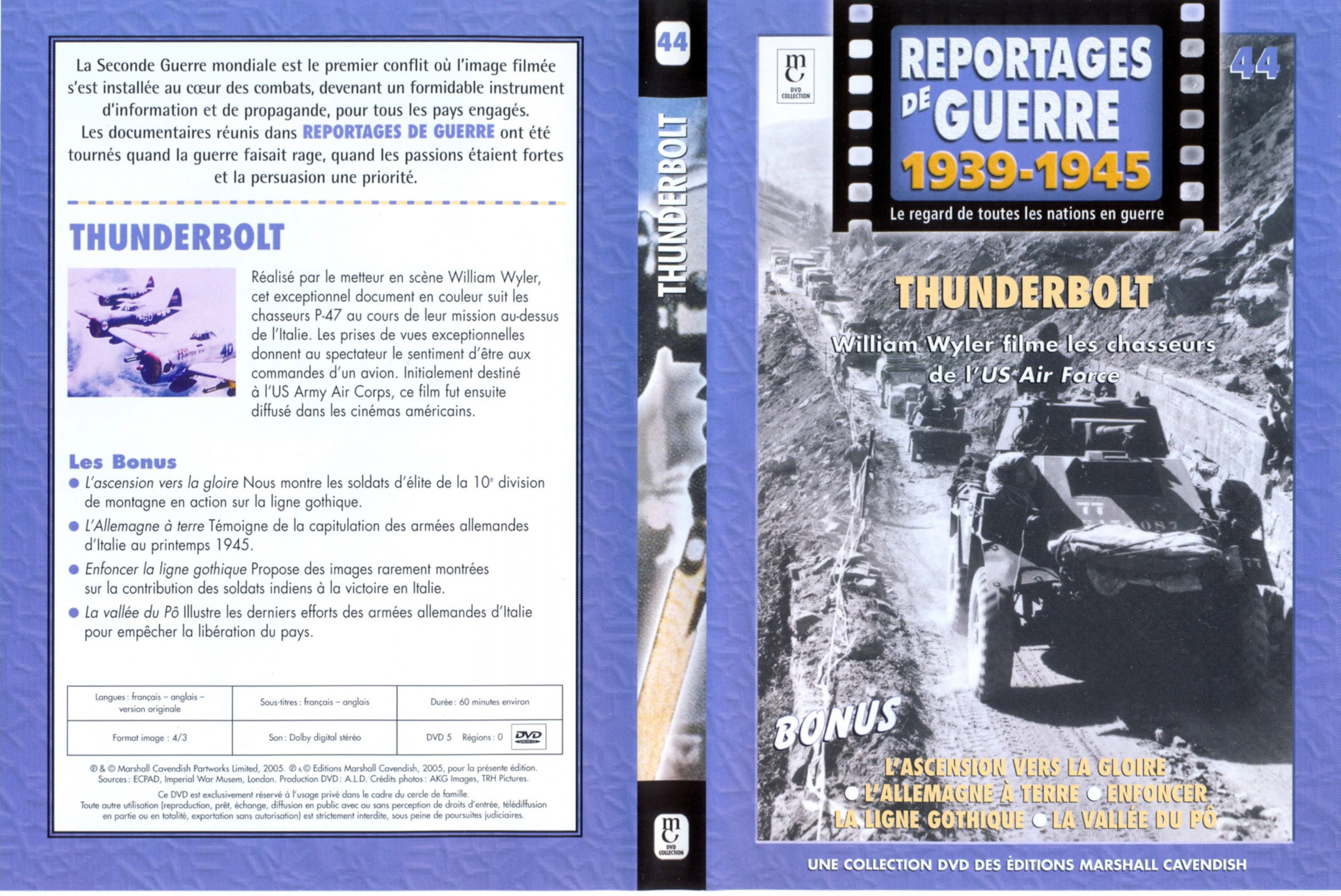 Jaquette DVD Reportages de guerre vol 44