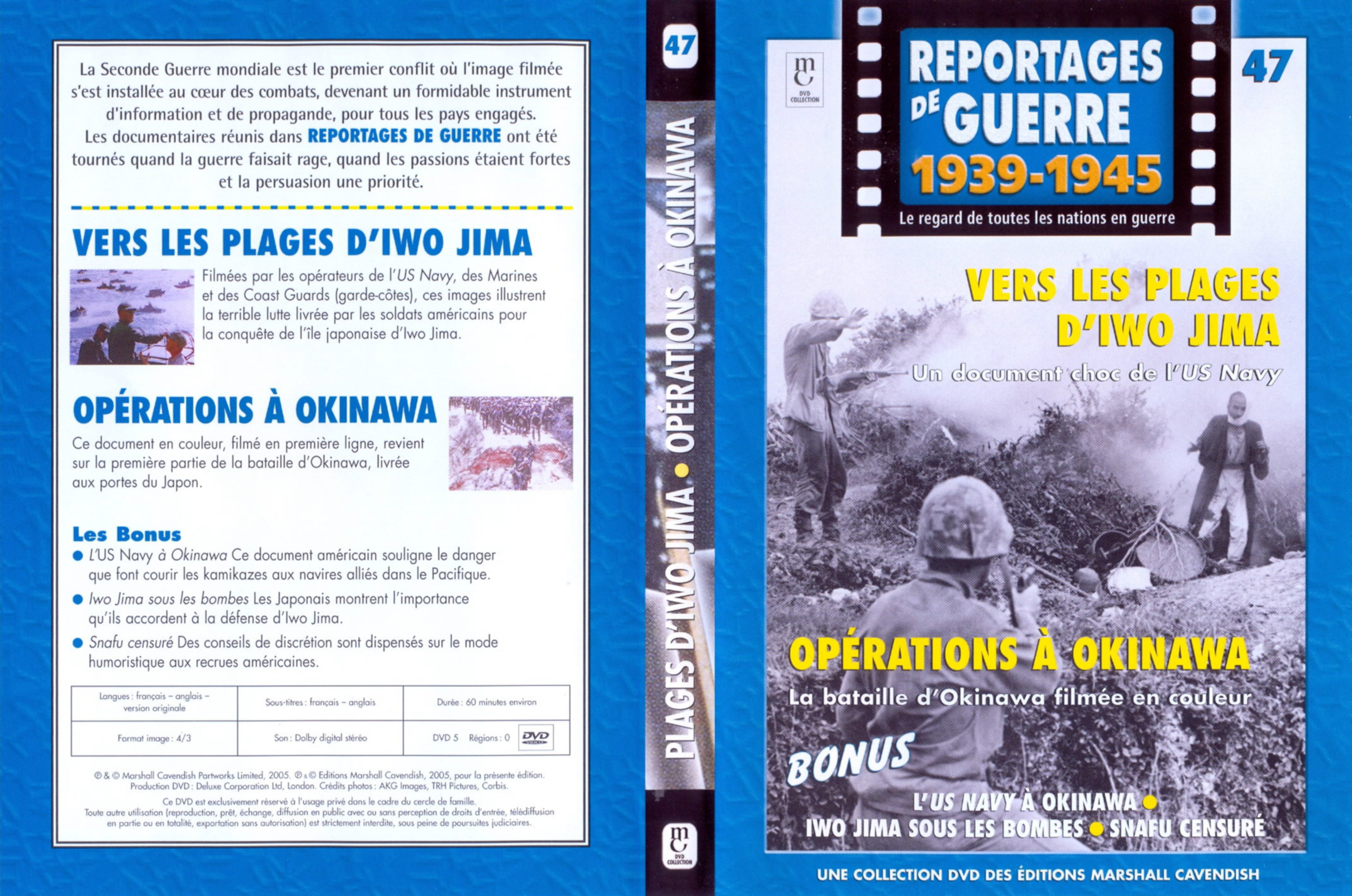 Jaquette DVD Reportages de guerre vol 47