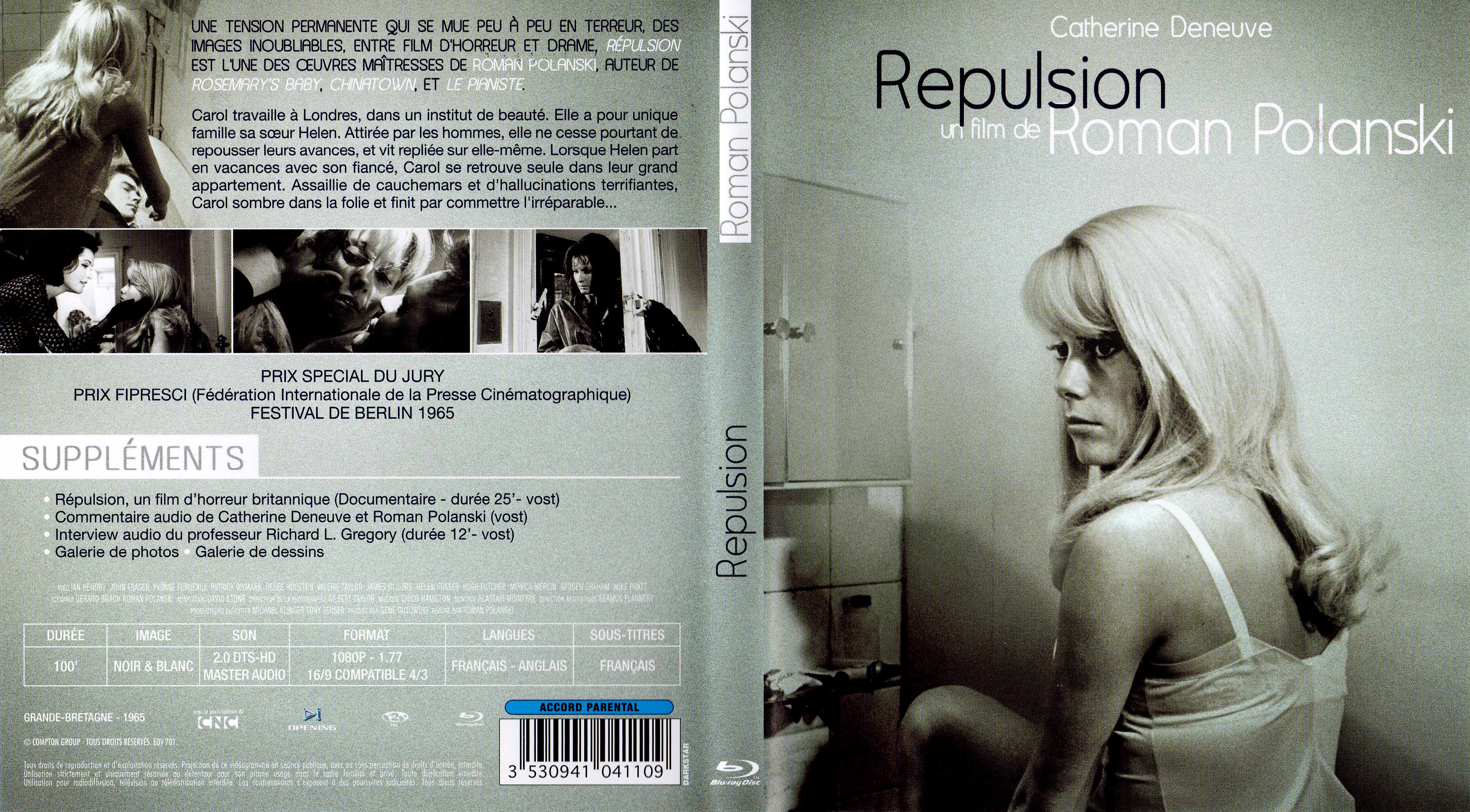 Jaquette DVD Repulsion (BLU-RAY)