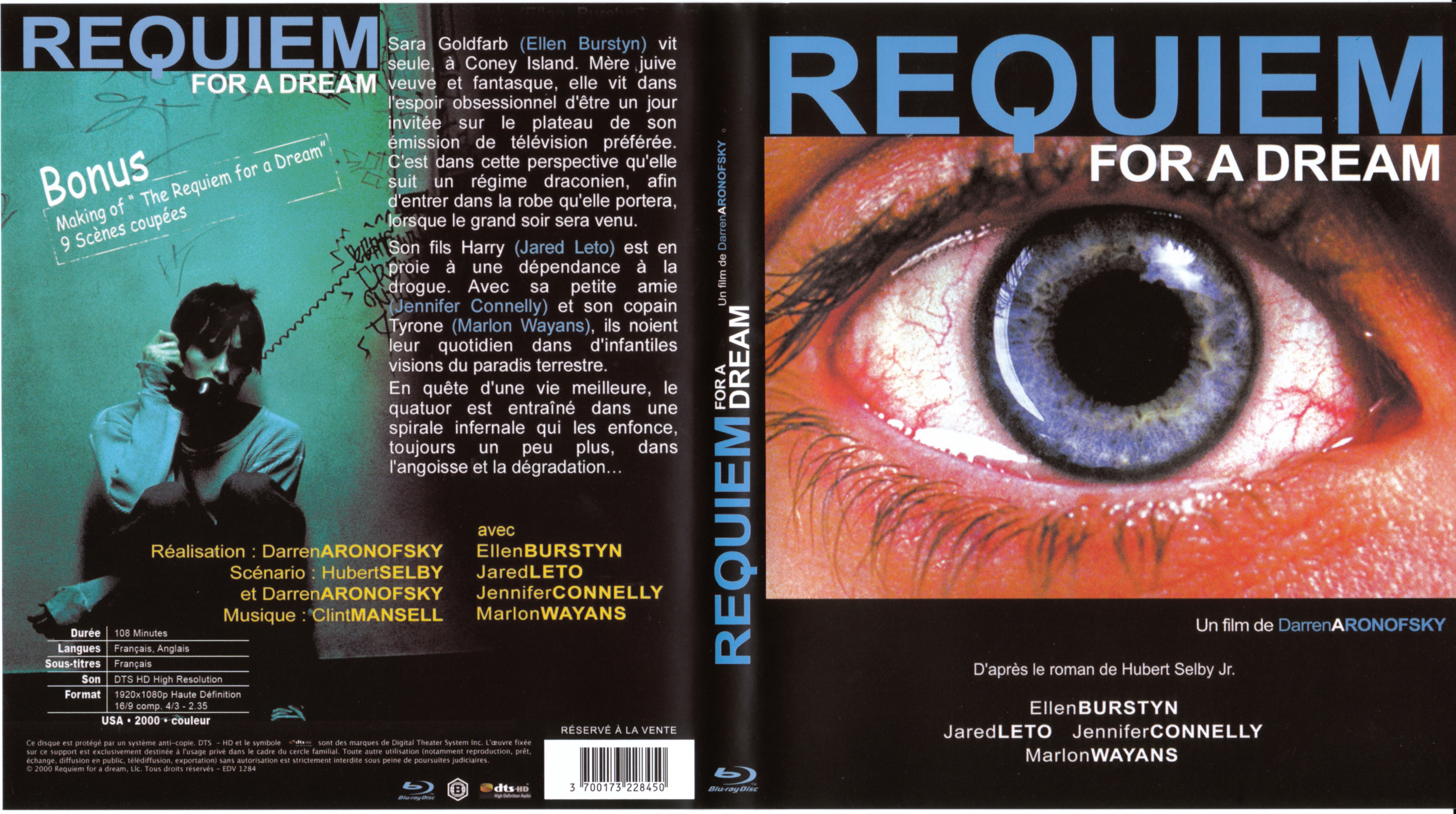 Jaquette DVD Requiem for a dream (BLU-RAY)