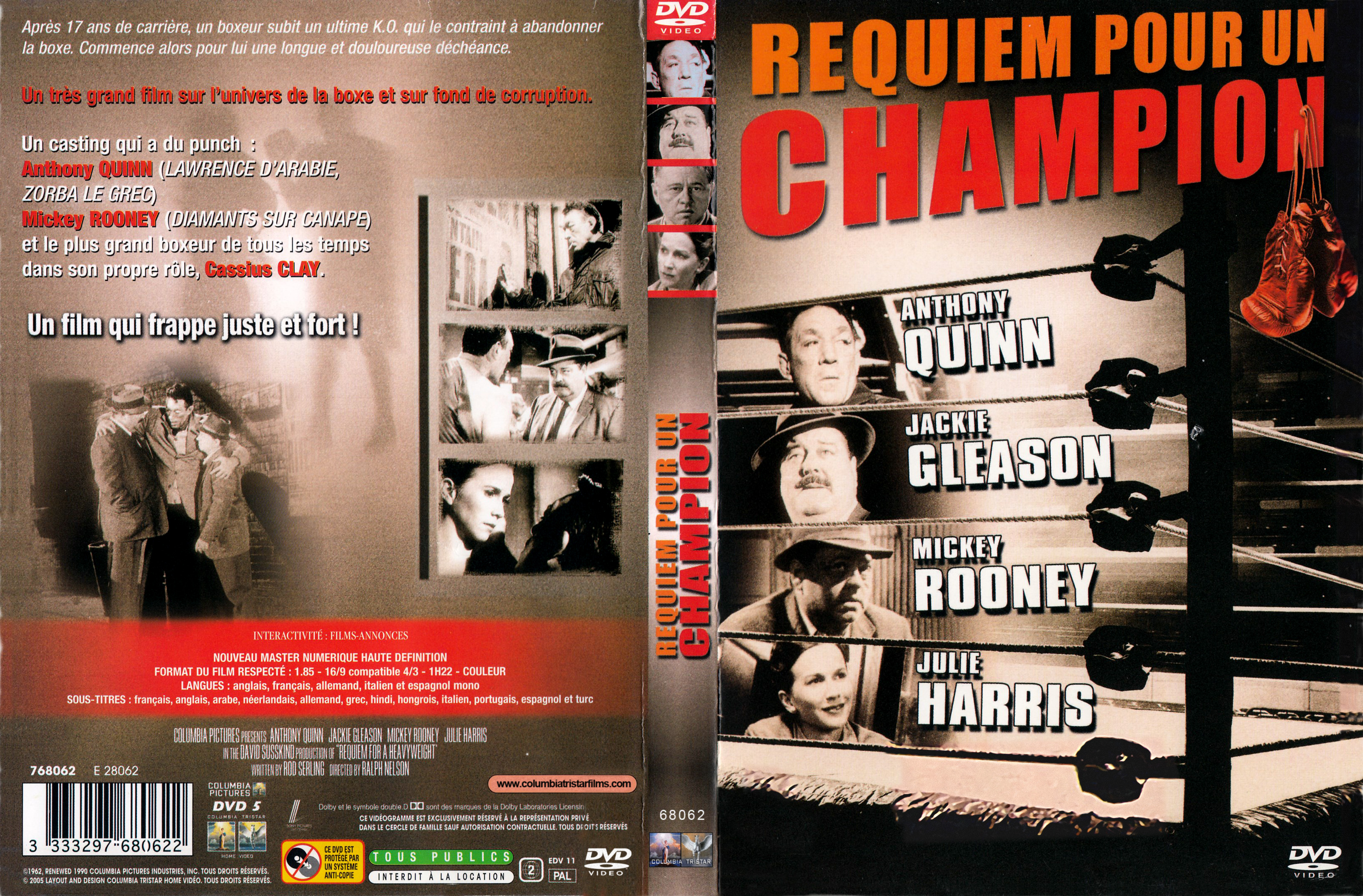Jaquette DVD Requiem pour un champion
