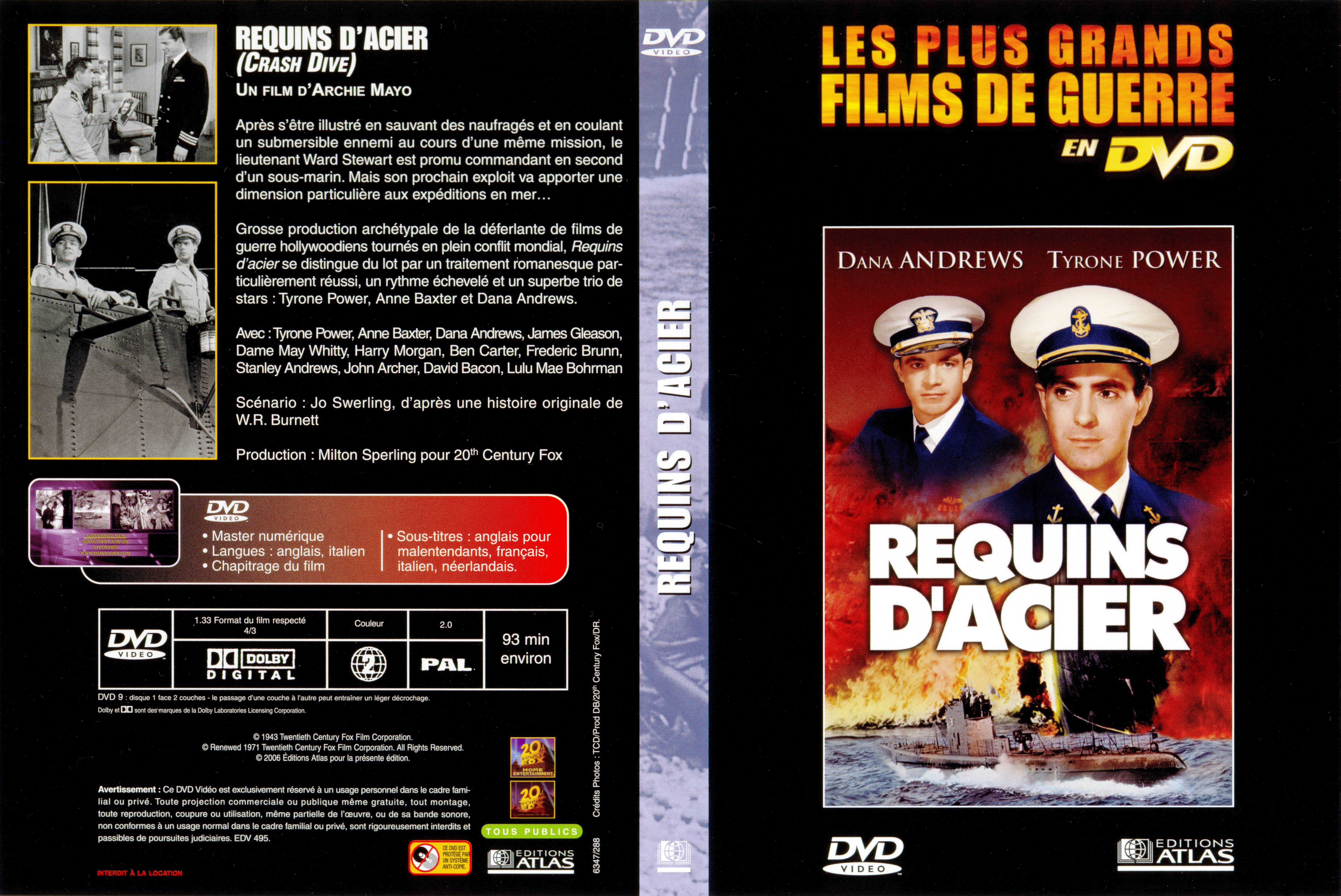 Jaquette DVD Requins d