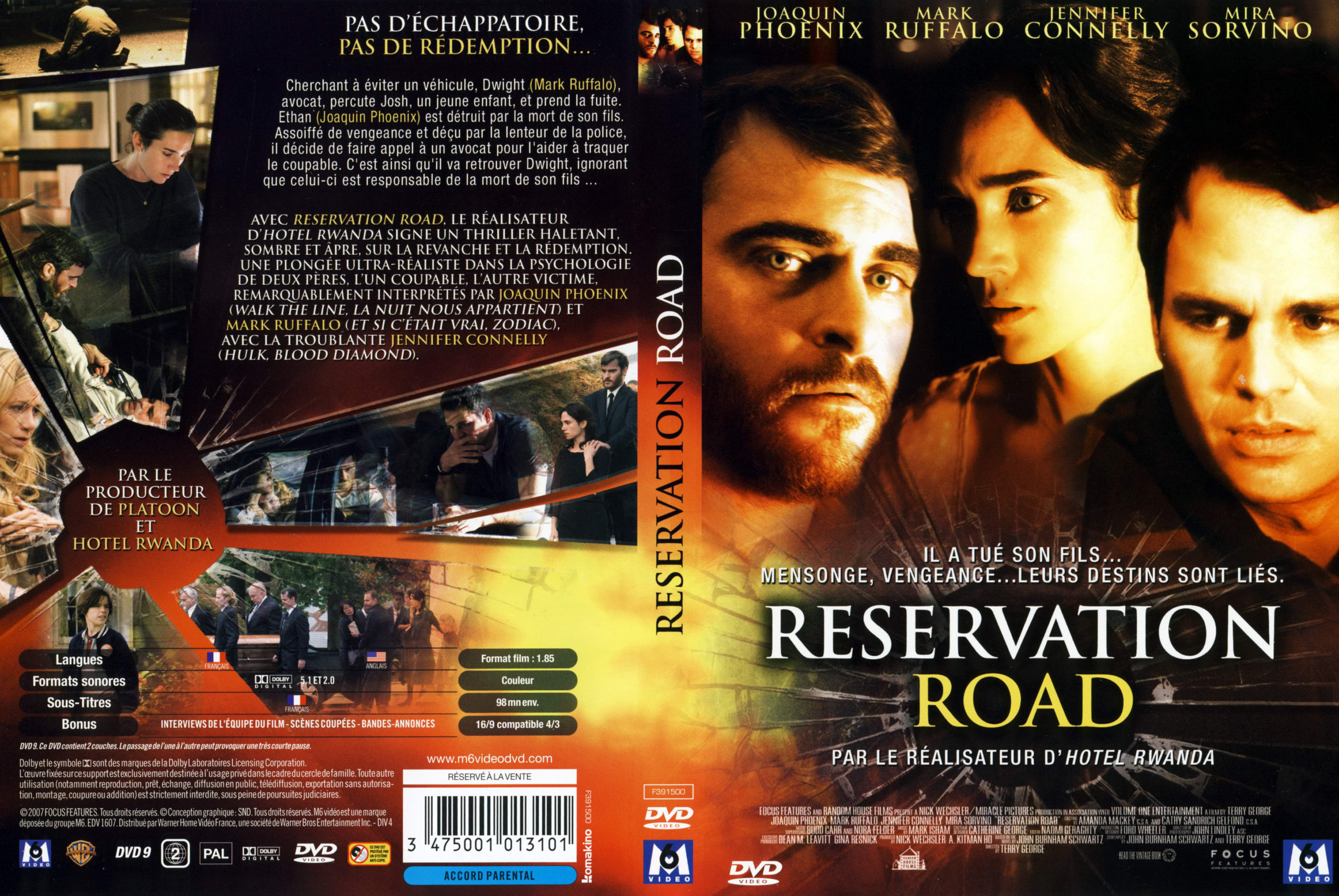 Jaquette DVD Reservation road v2