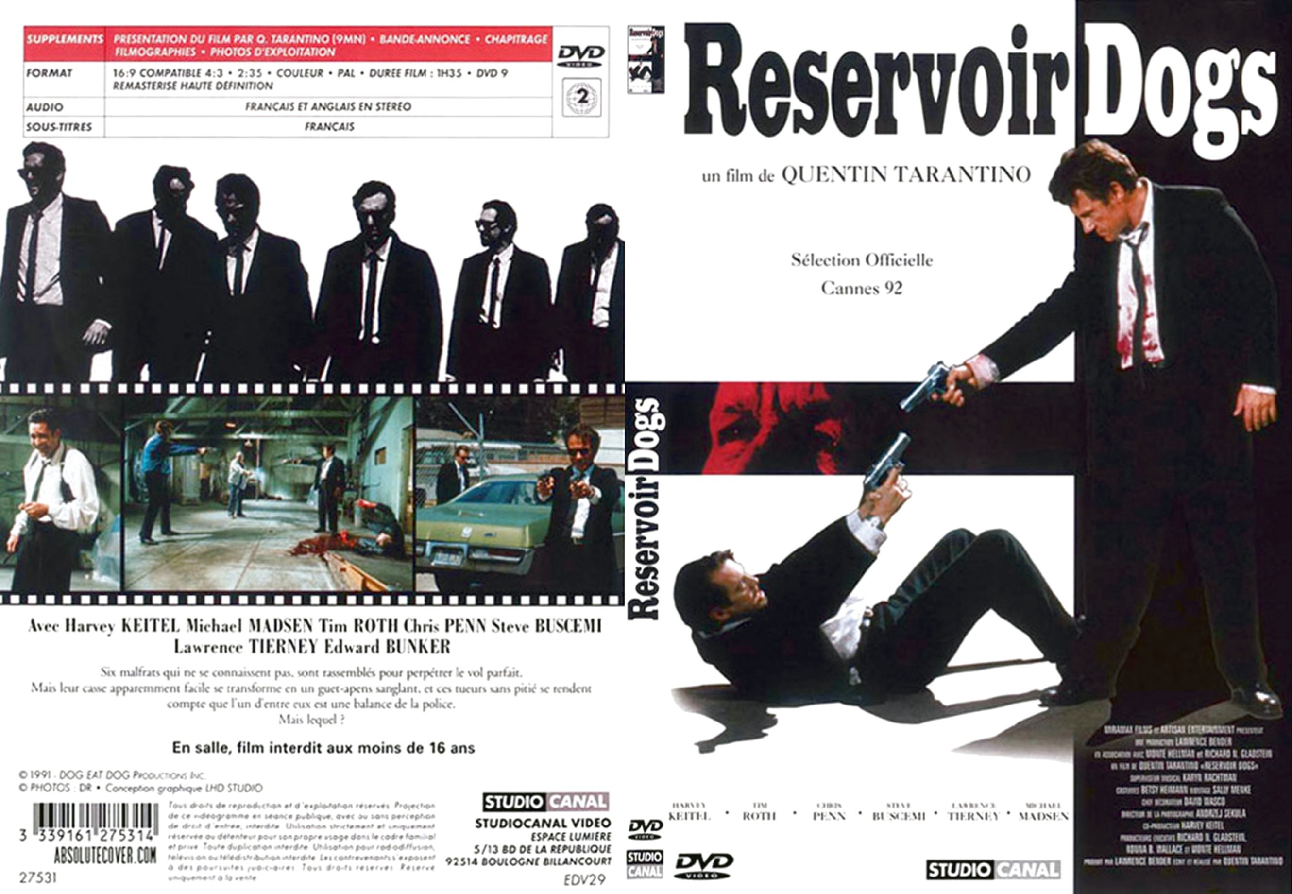 Jaquette DVD Reservoir Dogs - SLIM