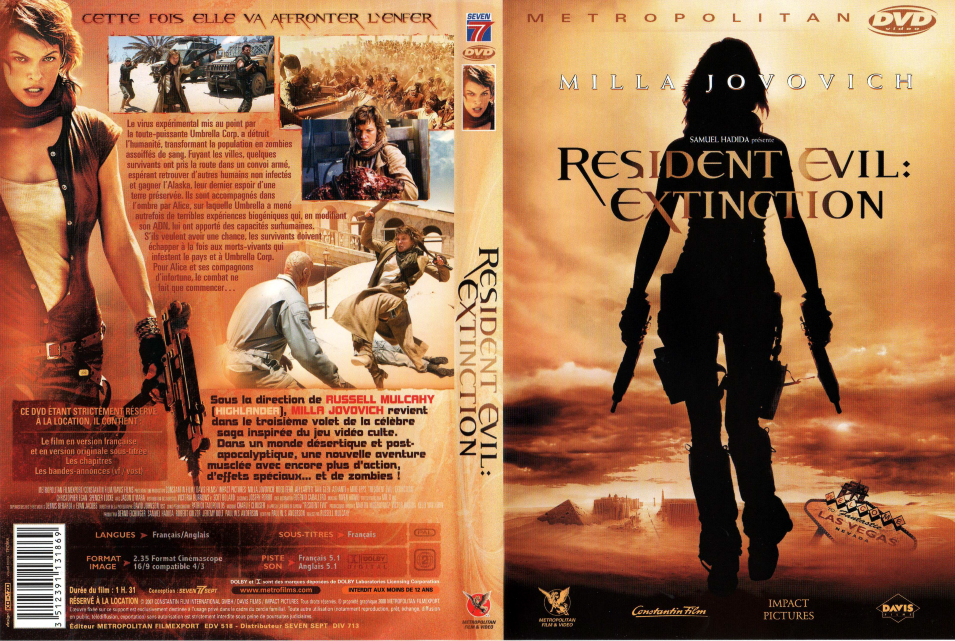 Jaquette DVD Resident evil extinction